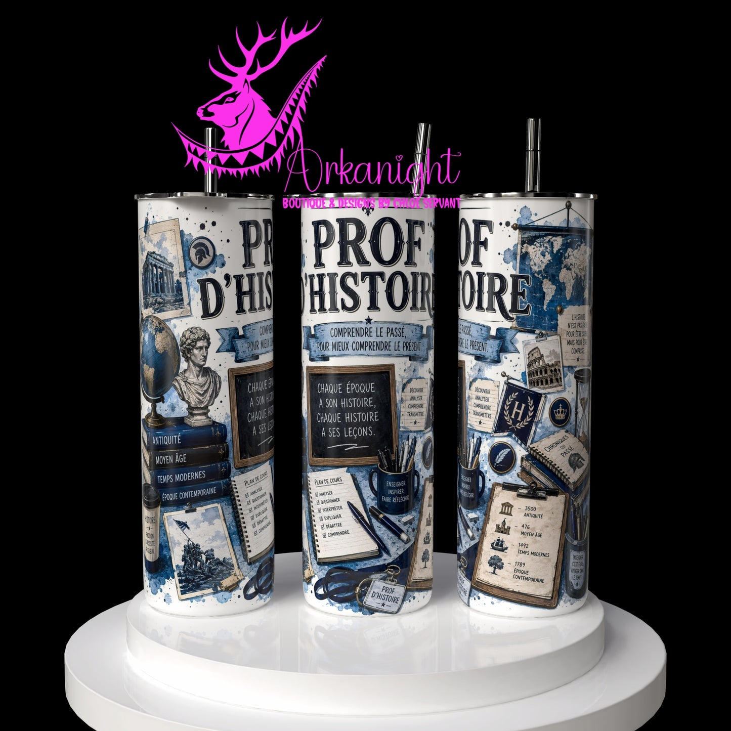 Gourde sur commande - Collection Occupation & Passion - Prof d'histoire