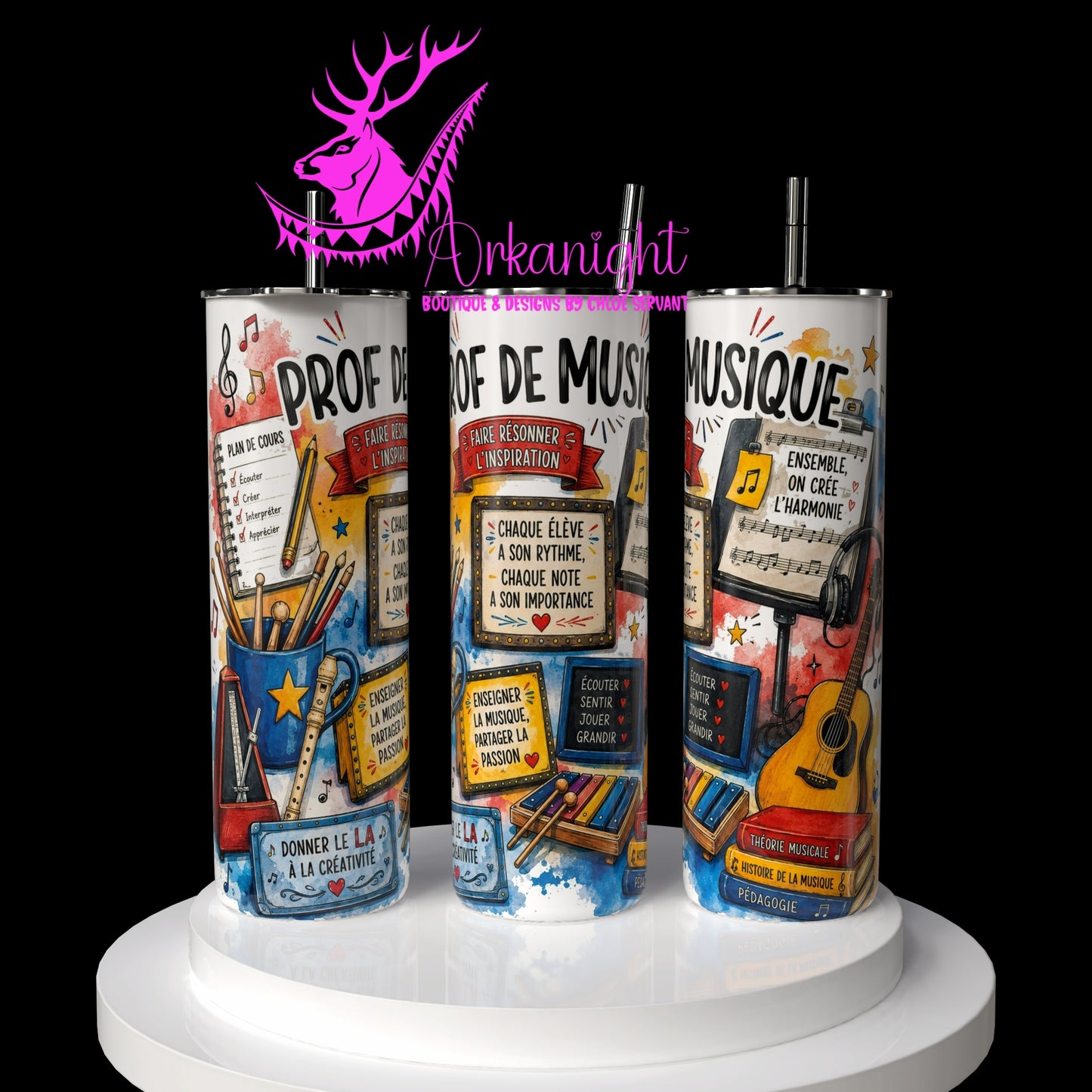 Gourde sur commande - Collection Occupation & Passion - Prof de Musique