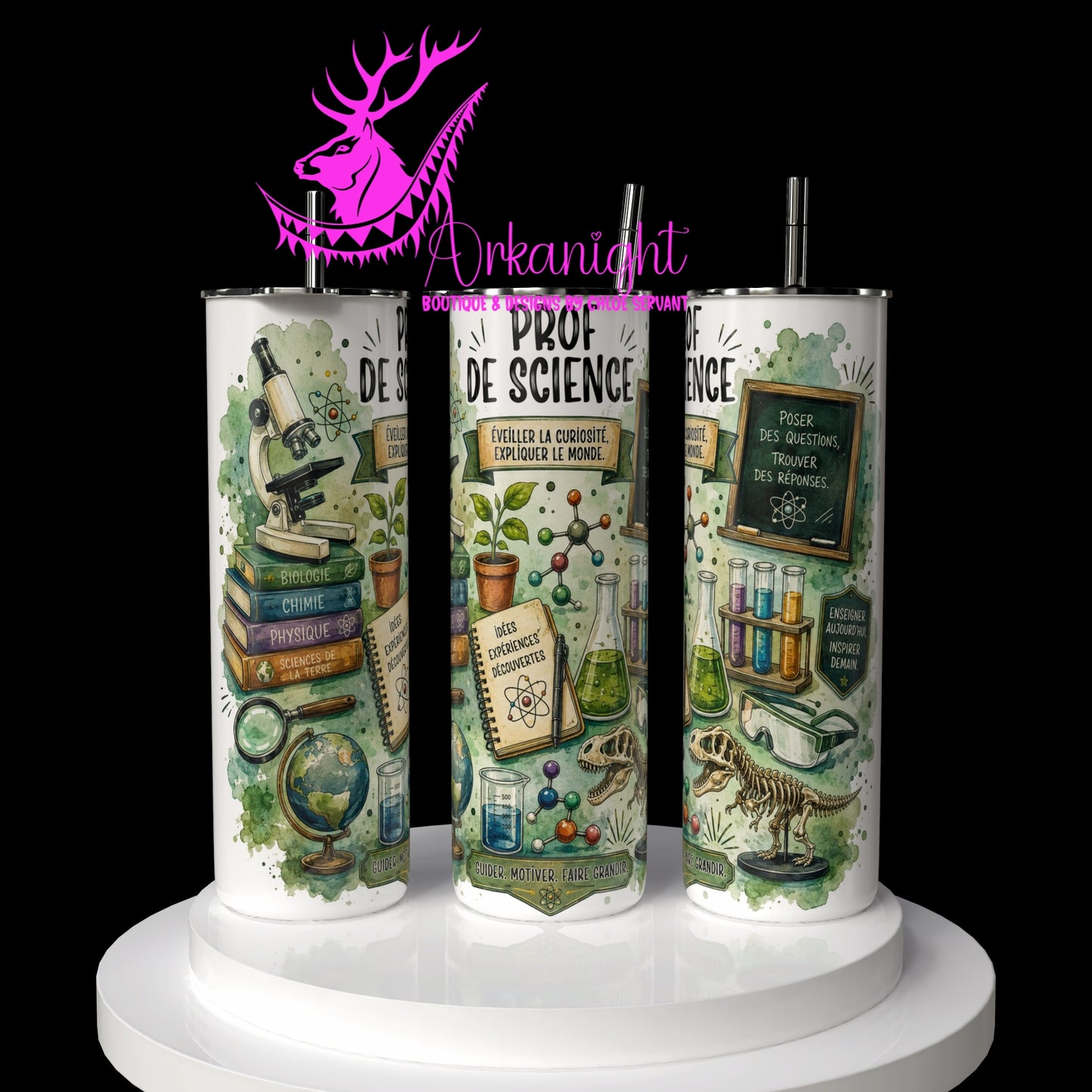 Gourde sur commande - Collection Occupation & Passion - Prof de Science