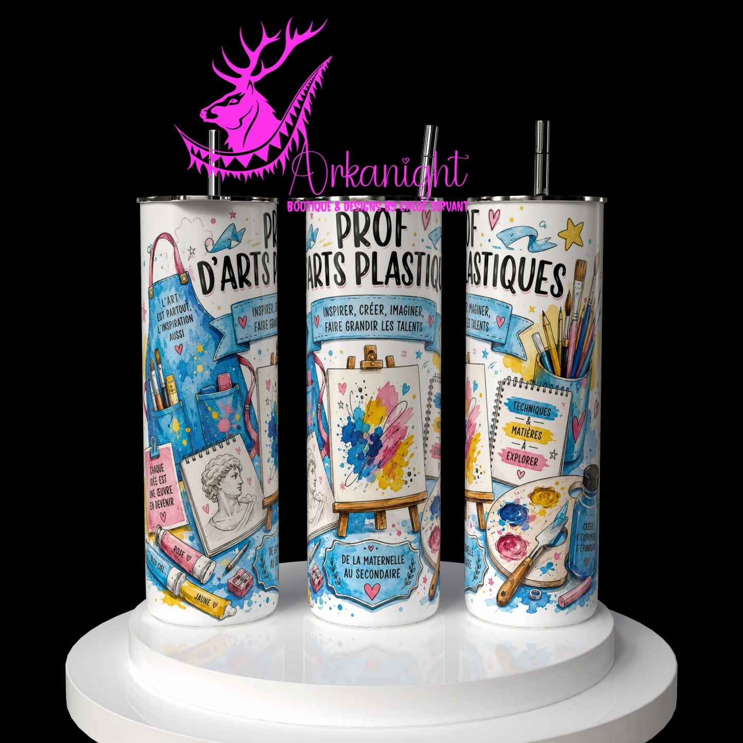Gourde sur commande - Collection Occupation & Passion - Prof d'arts plastiques