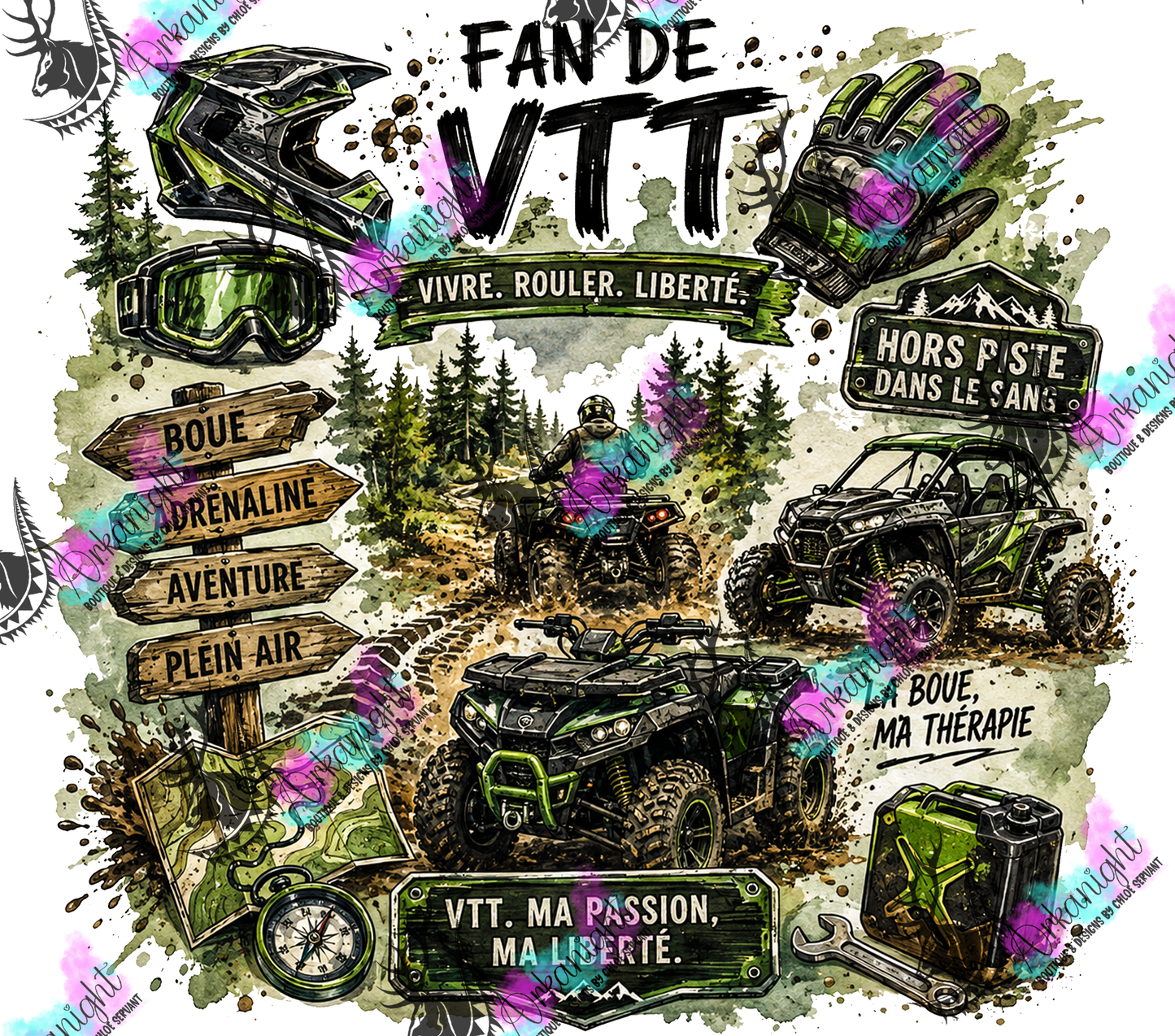 Numérique - Collection Occupation & Passion - Fan de VTT