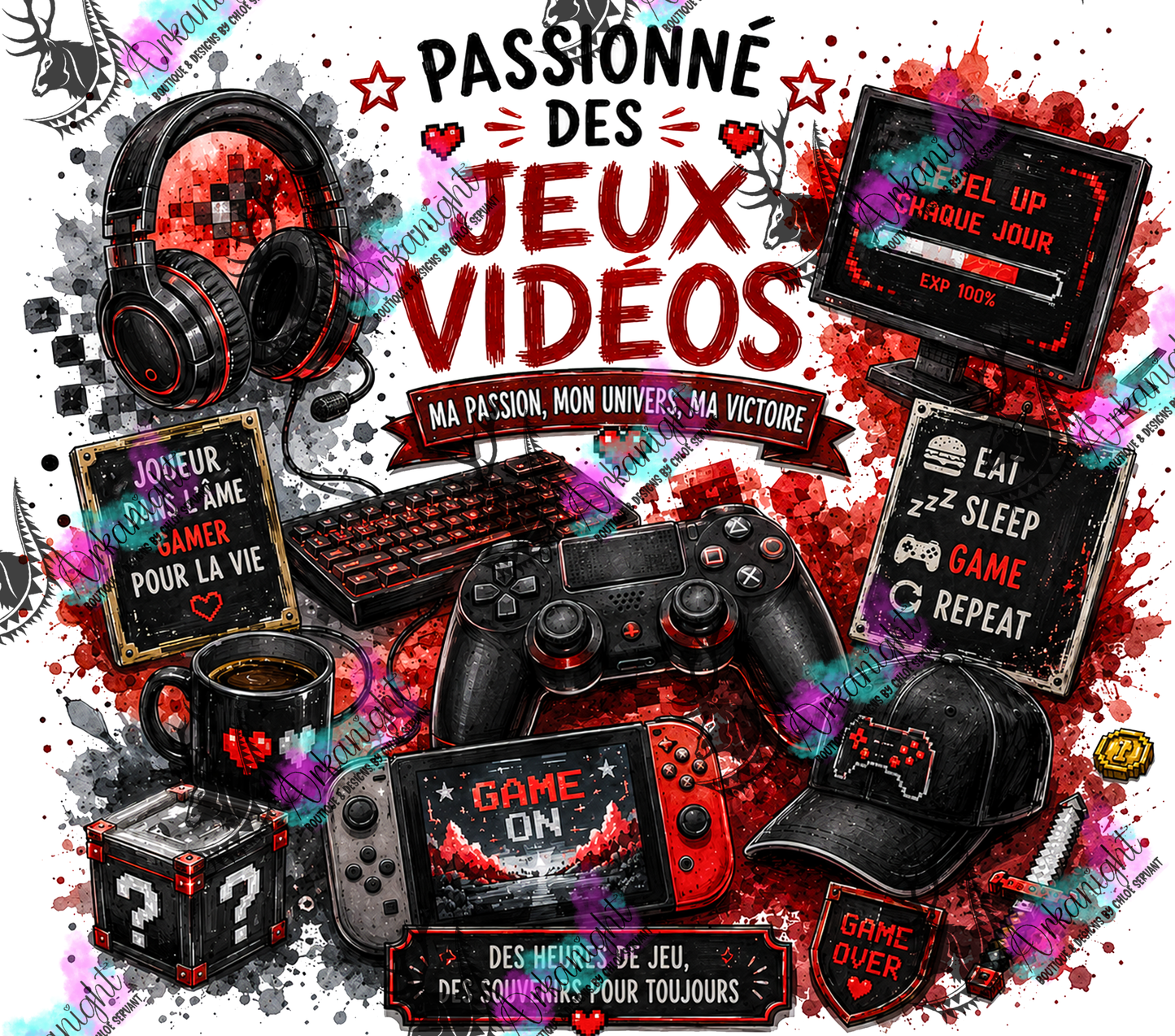 Numérique - Collection Occupation & Passion - Passionné de jeux vidéo