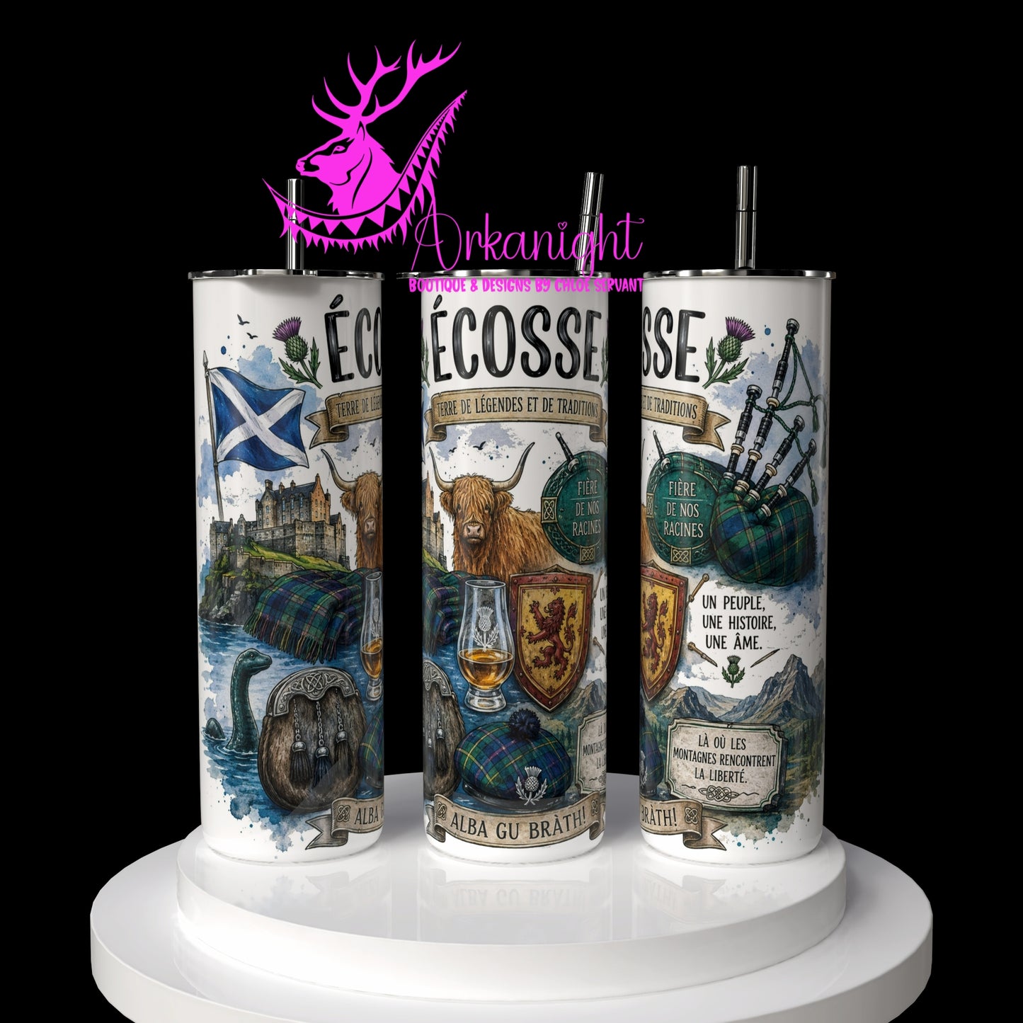 Gourde sur commande - Collection Destination Voyage - Écosse