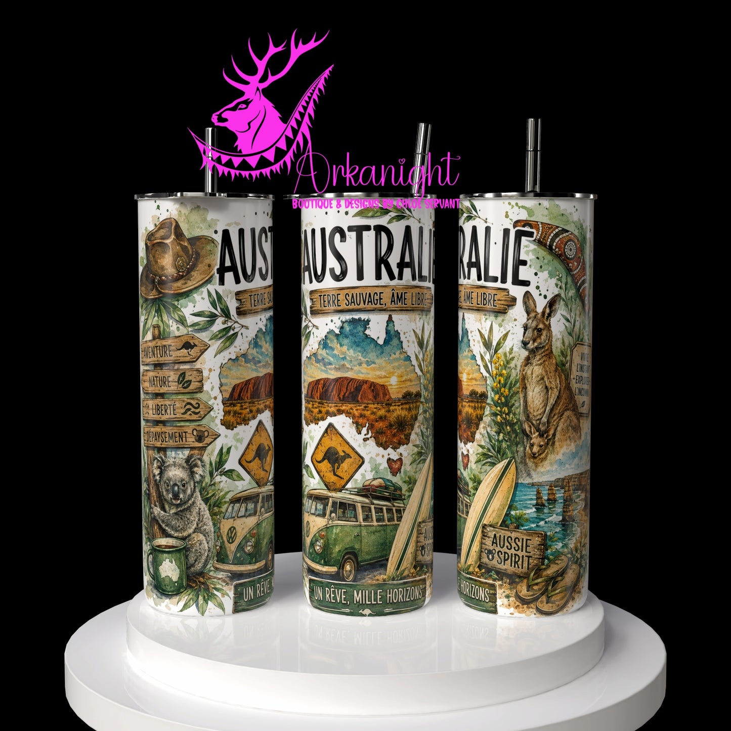 Gourde sur commande - Collection Destination Voyage - Australie