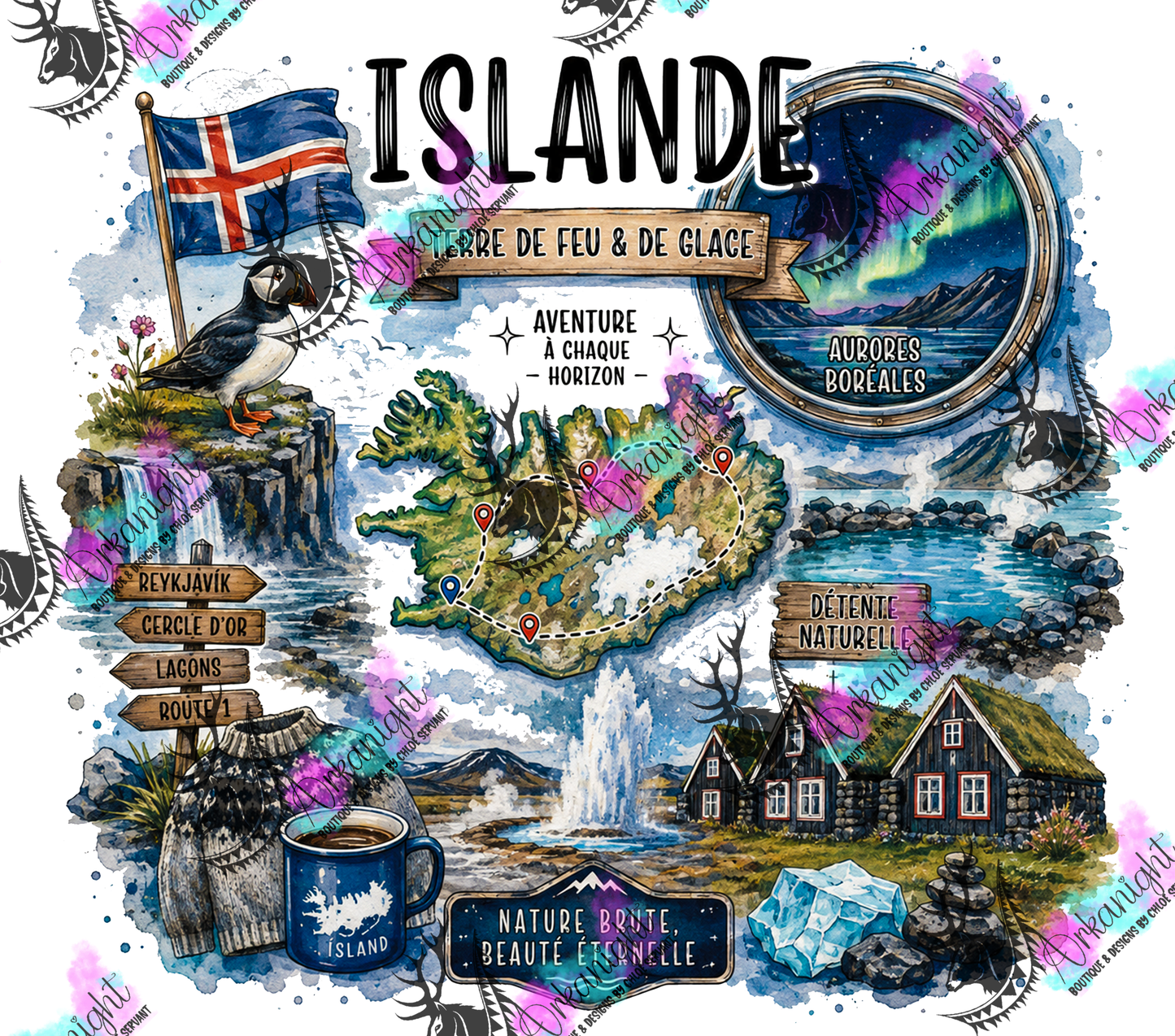 Numérique - Collection Destination Voyage - Islande