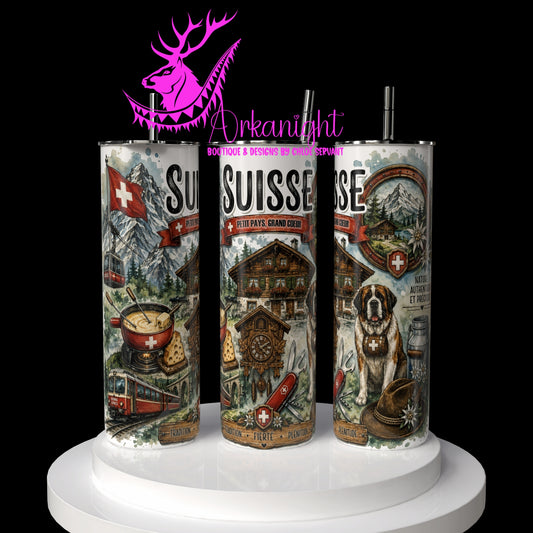 Gourde sur commande - Collection Destination Voyage - Suisse