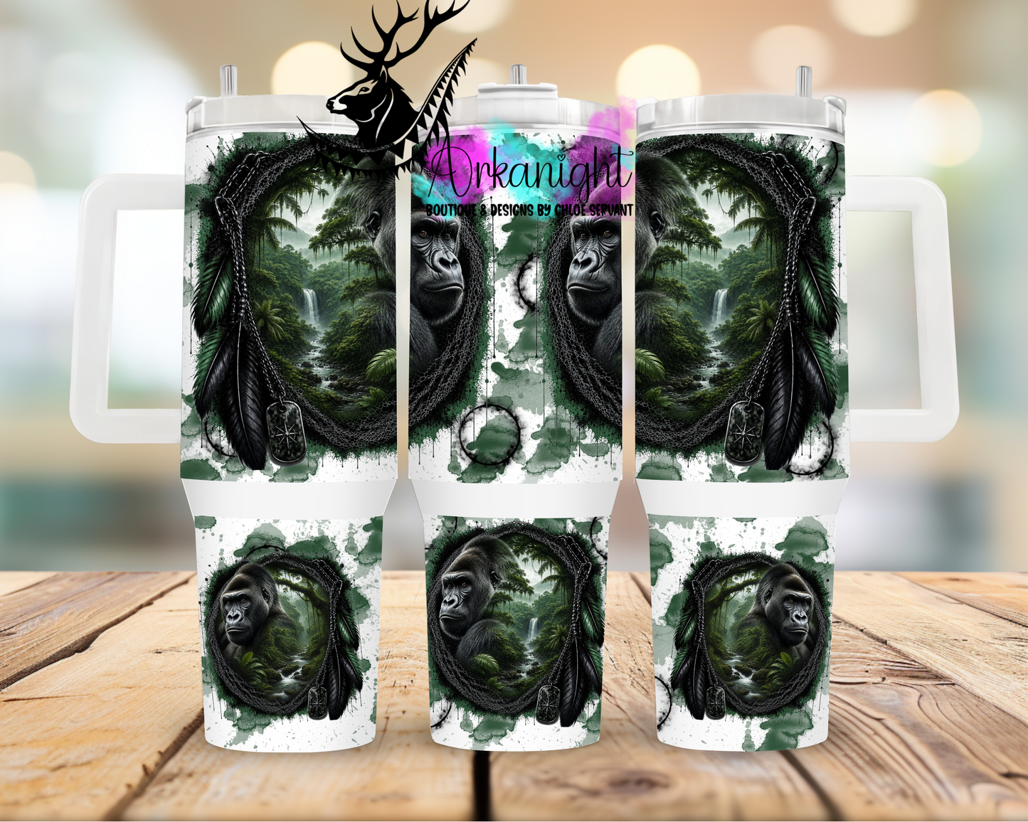 Numérique 40 oz ♡ Collection Halloween Double Exposition ♡ Gorille