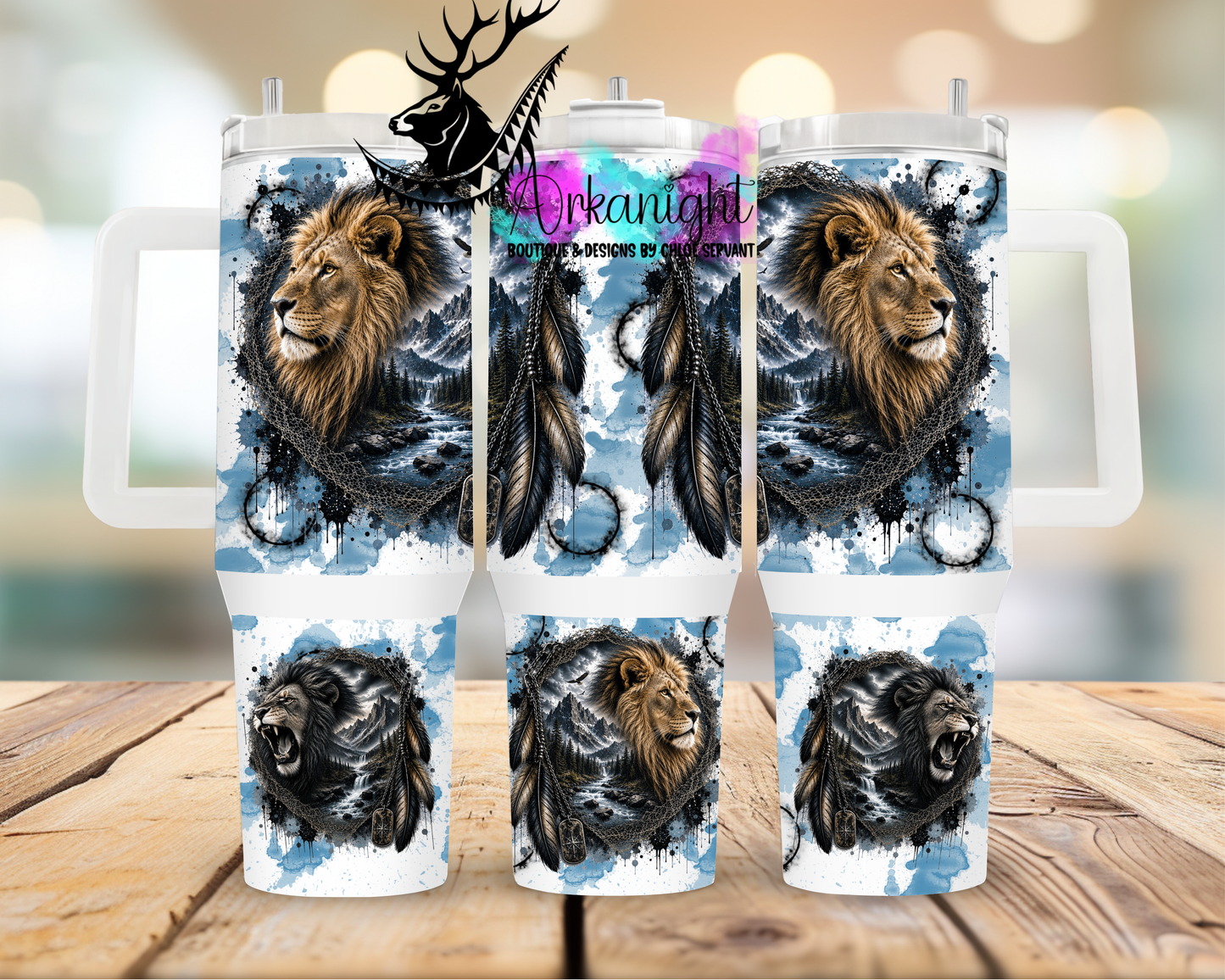 Numérique 40 oz ♡ Collection Halloween Double Exposition ♡ Lion