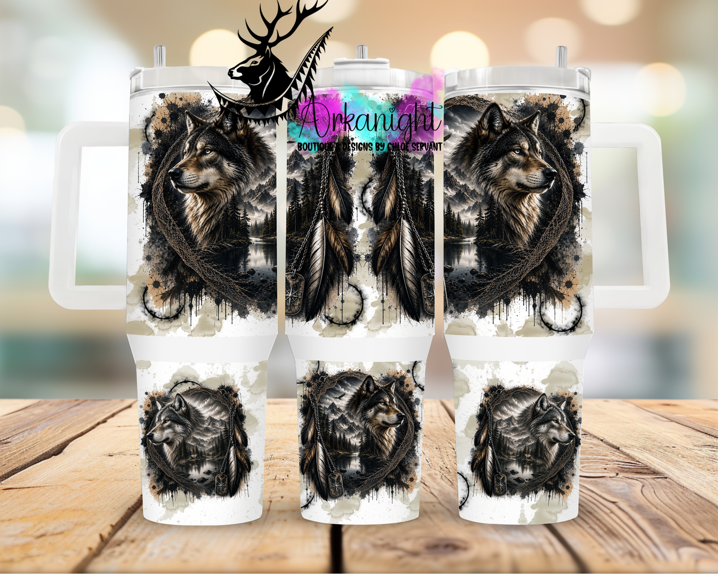 Numérique 40 oz ♡ Collection Halloween Double Exposition ♡ Loup