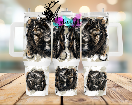 Numérique 40 oz ♡ Collection Halloween Double Exposition ♡ Loup
