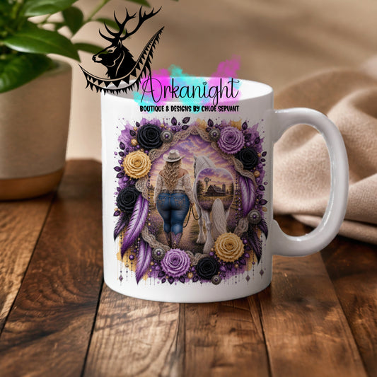 Tasse en céramique sur commande - Collection Boho 2026 ♡ Double Exposition ♡ Cowgirl Plus size & Palomino