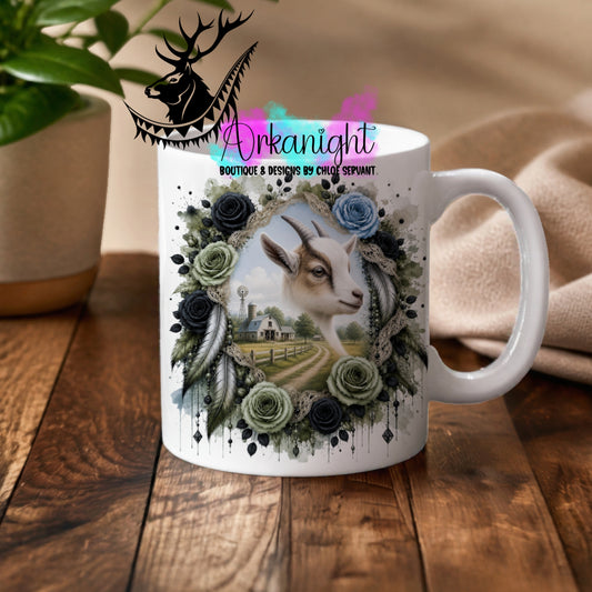 Tasse en céramique sur commande - Collection Boho 2026 ♡ Double Exposition ♡ Chèvre