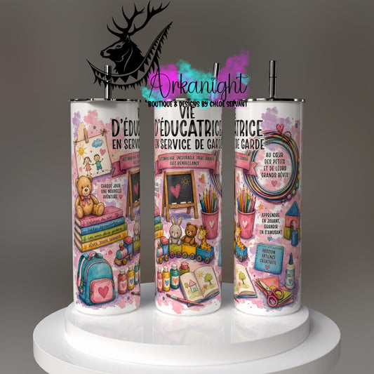 Gourde sur commande - Collection Occupation & Passion - Éducatrice en service de garde