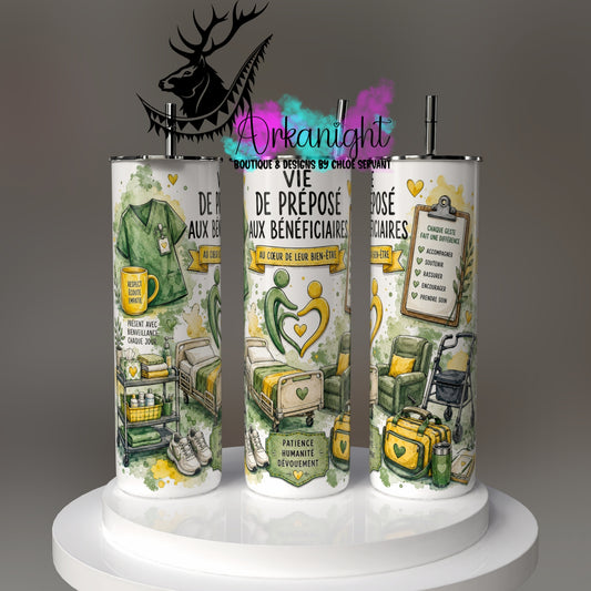 Gourde sur commande - Collection Occupation & Passion - Préposé aux bénéficiaires