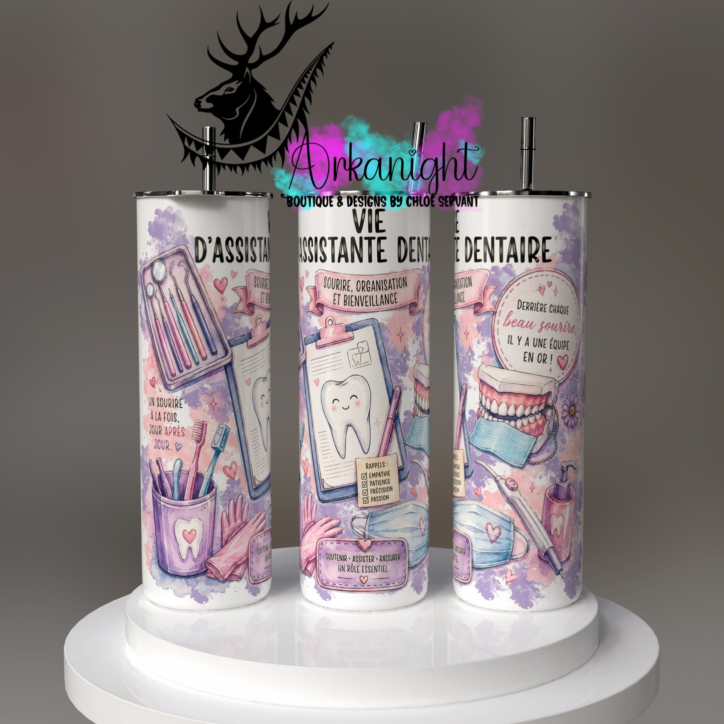 Gourde sur commande - Collection Occupation & Passion - Assistante dentaire