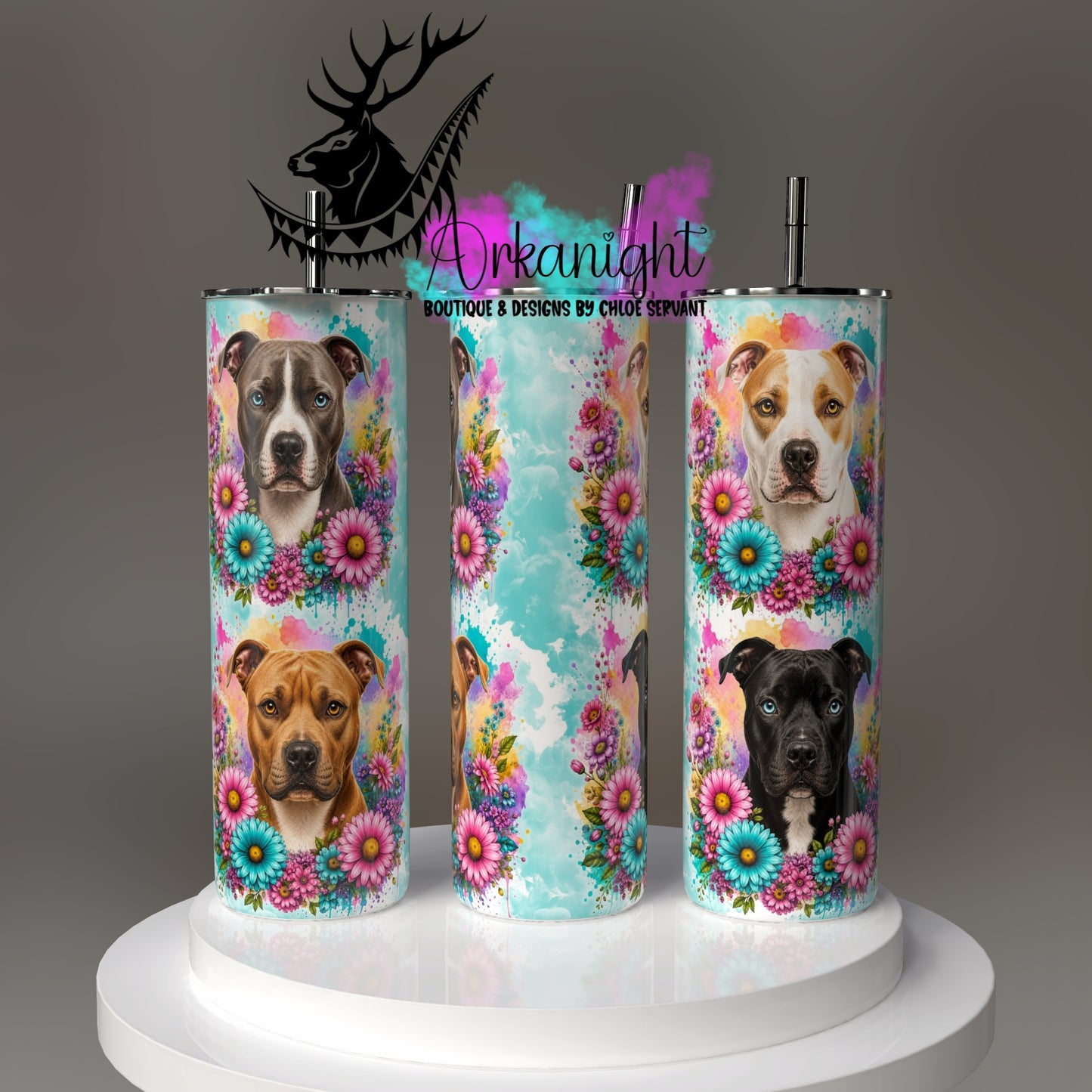 Numérique - Collection Fleurie Pastelle - Pittbull