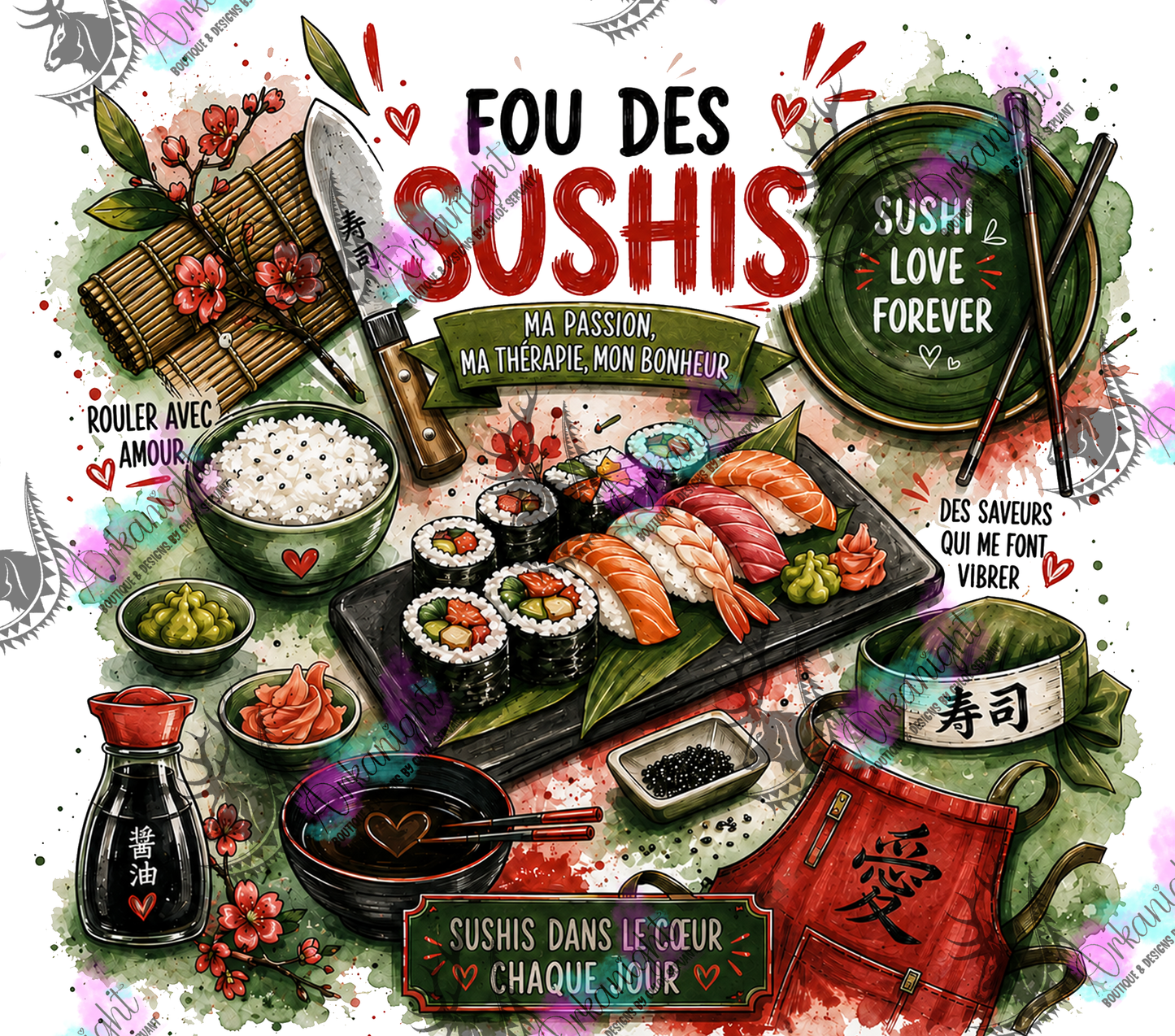 Numérique - Collection Occupation & Passion - Fou des Sushis