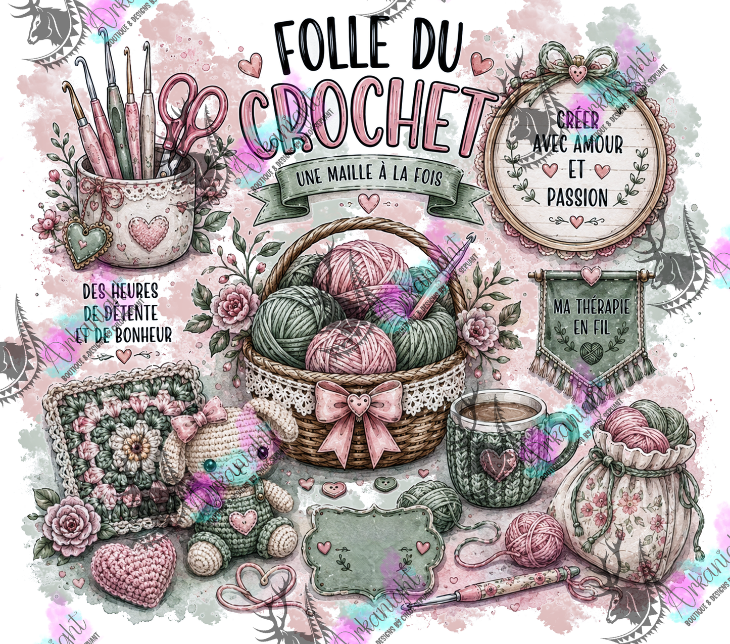 Numérique - Collection Occupation & Passion - Folle du Crochet