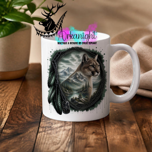 Numérique - Tasse en céramique - Collection Boho 2026 ♡ Double Exposition - Puma