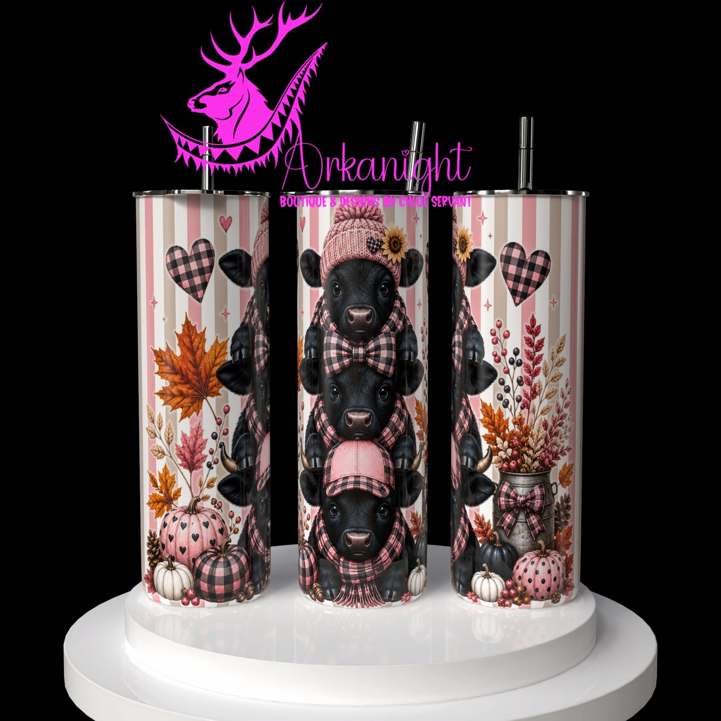 Numérique - Collection Automne 2026 - Trio Vache Noire - Teinte rose