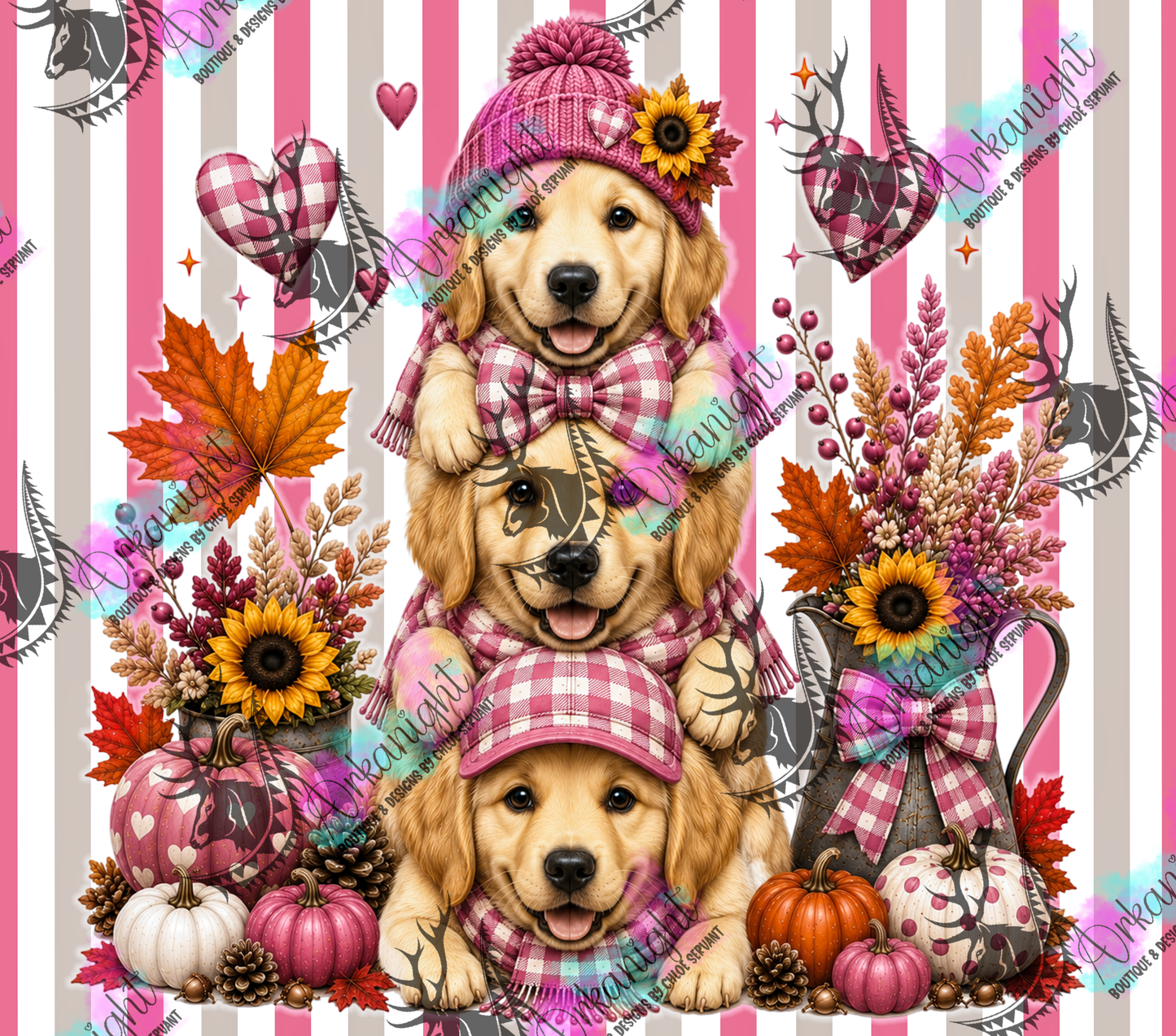 Numérique - Collection Automne 2026 - Trio Golden Retriever