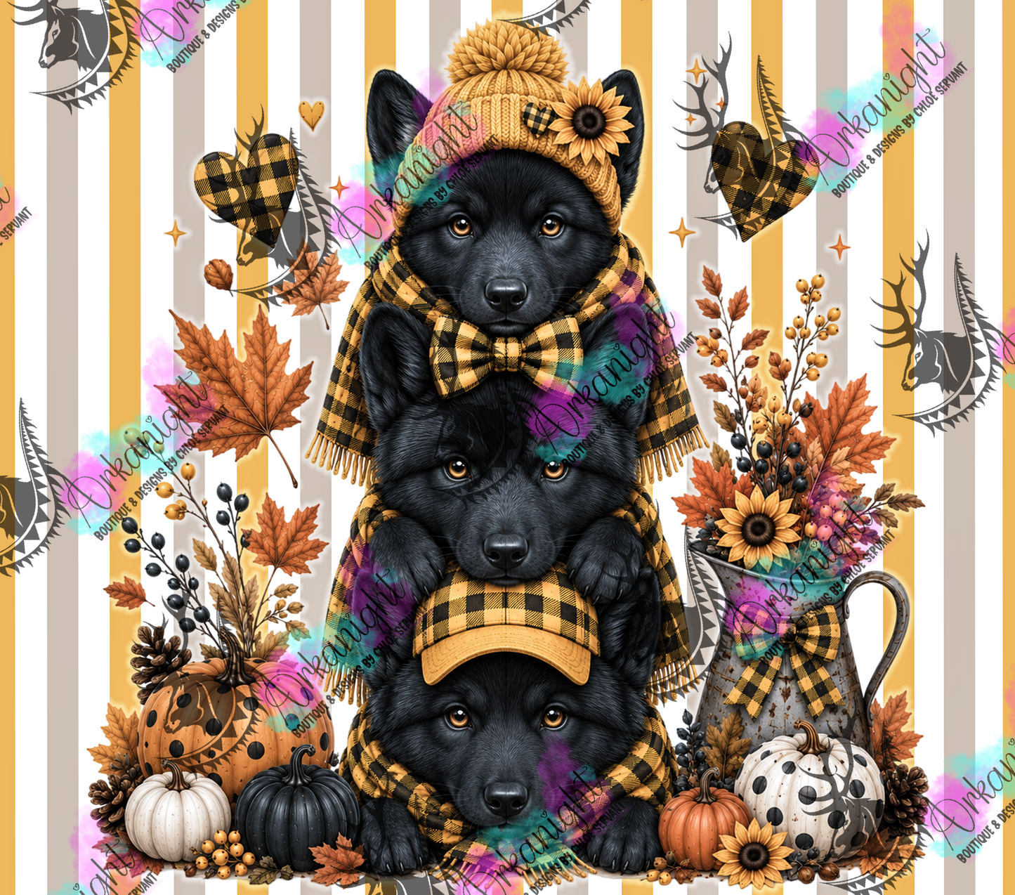 Numérique - Collection Automne 2026 - Trio Loup Noir