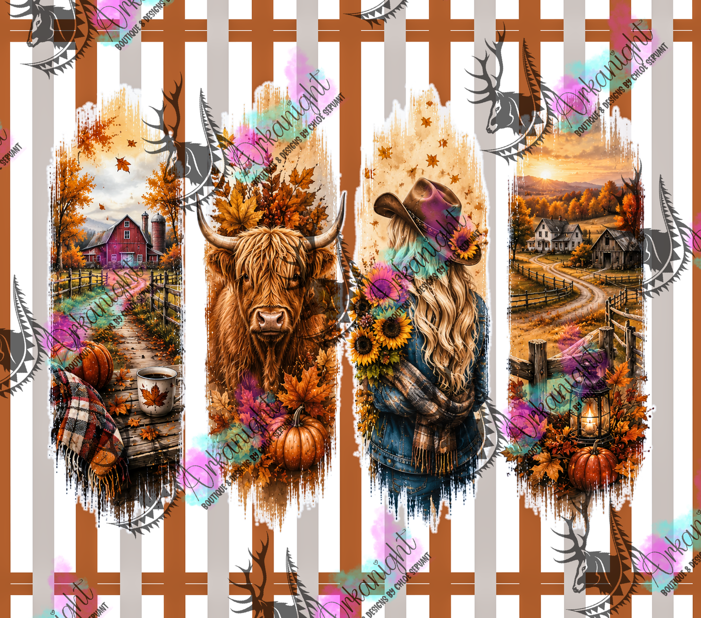 Numérique - Collection Automne 2026 - Highland Cow Rousse & Cowgirl
