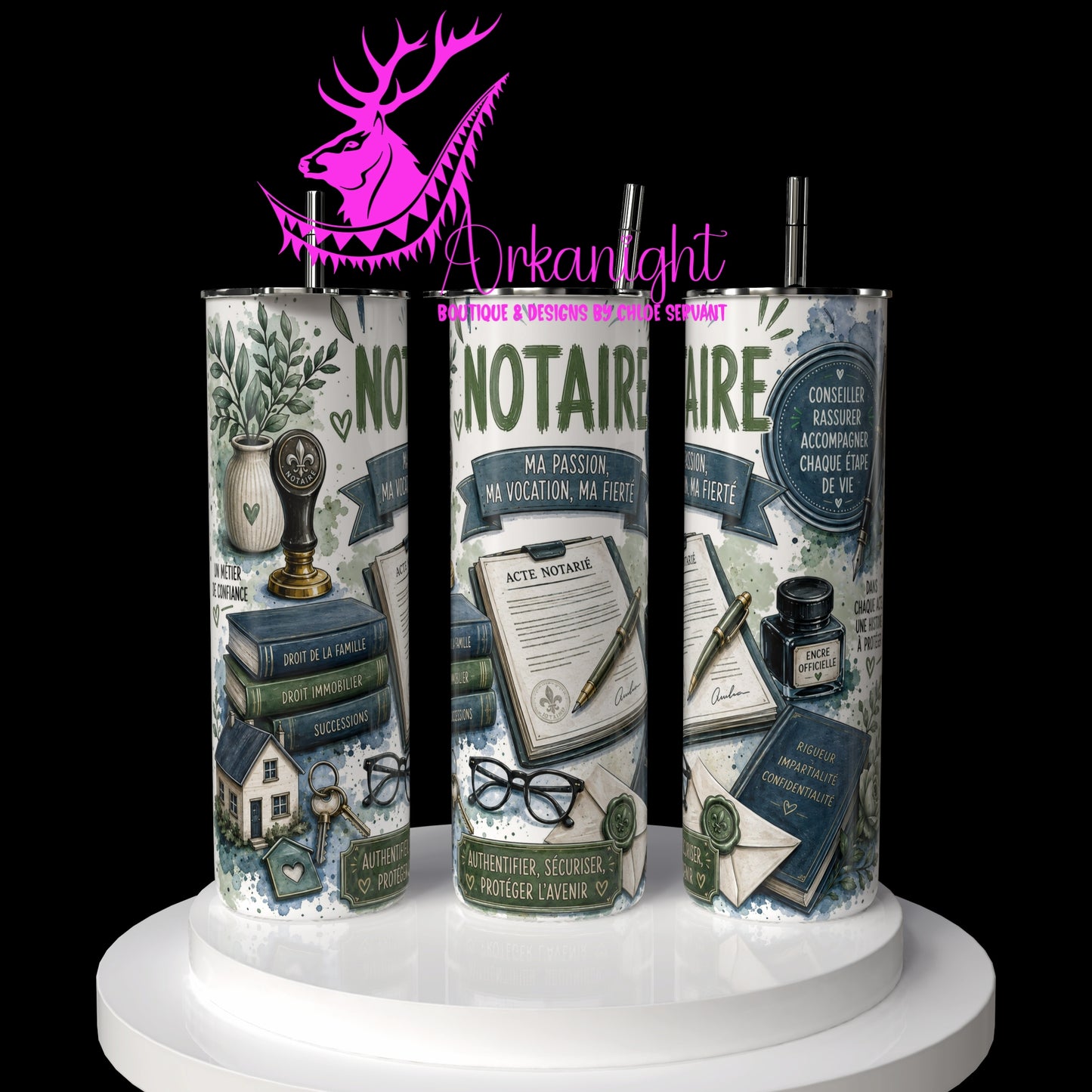 Gourde sur commande - Collection Occupation & Passion - Notaire