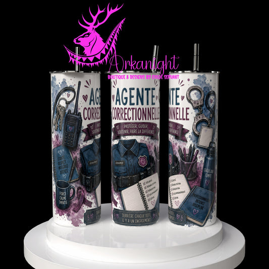 Gourde sur commande - Collection Occupation & Passion - Agente Correctionnelle