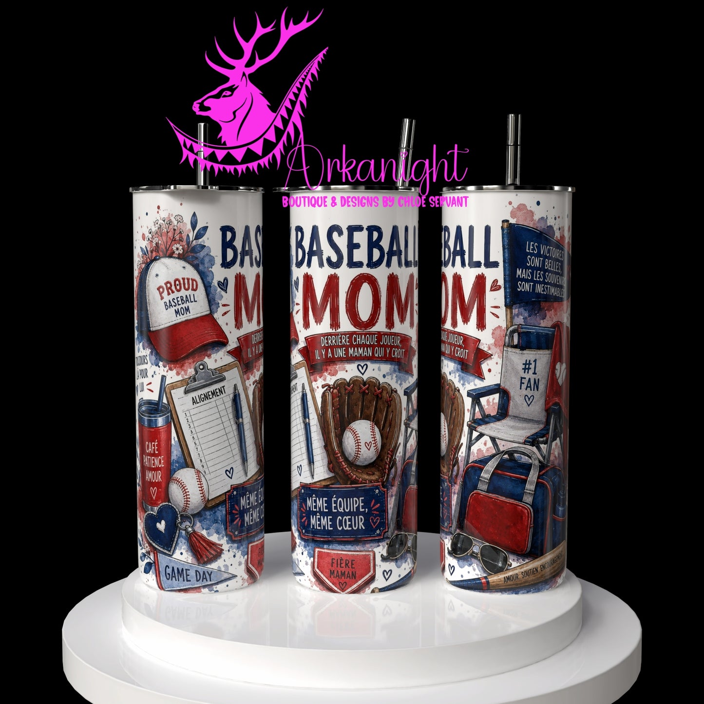 Gourde sur commande - Collection Occupation & Passion - Baseball Mom