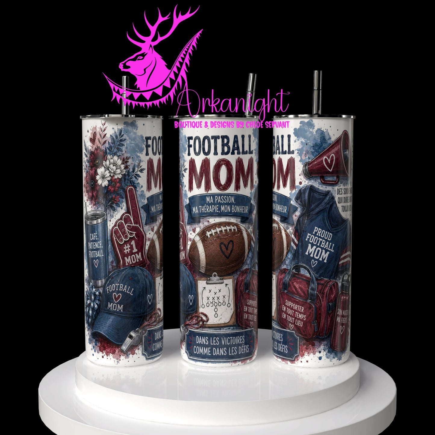 Gourde sur commande - Collection Occupation & Passion - Football Mom