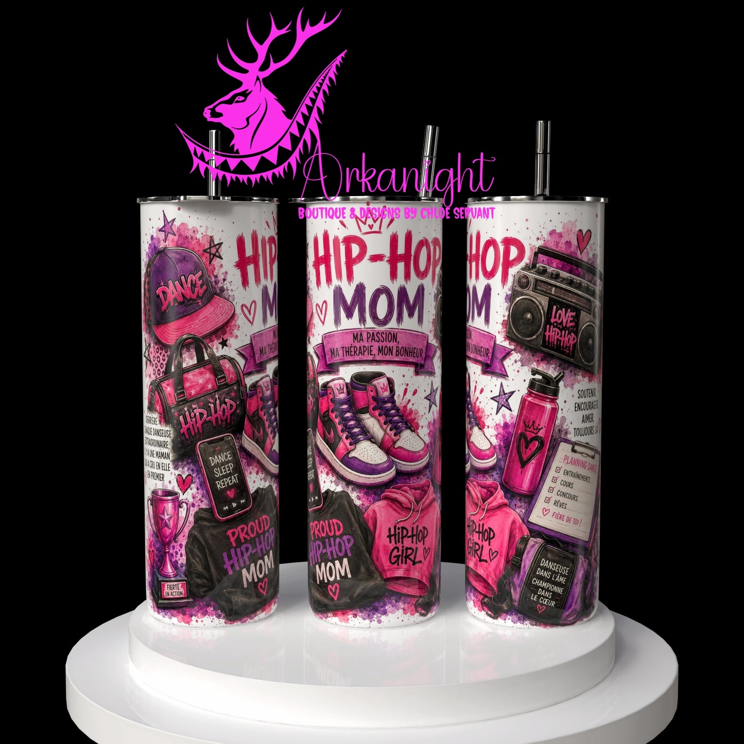 Gourde sur commande - Collection Occupation & Passion - Hip-Hop Mom