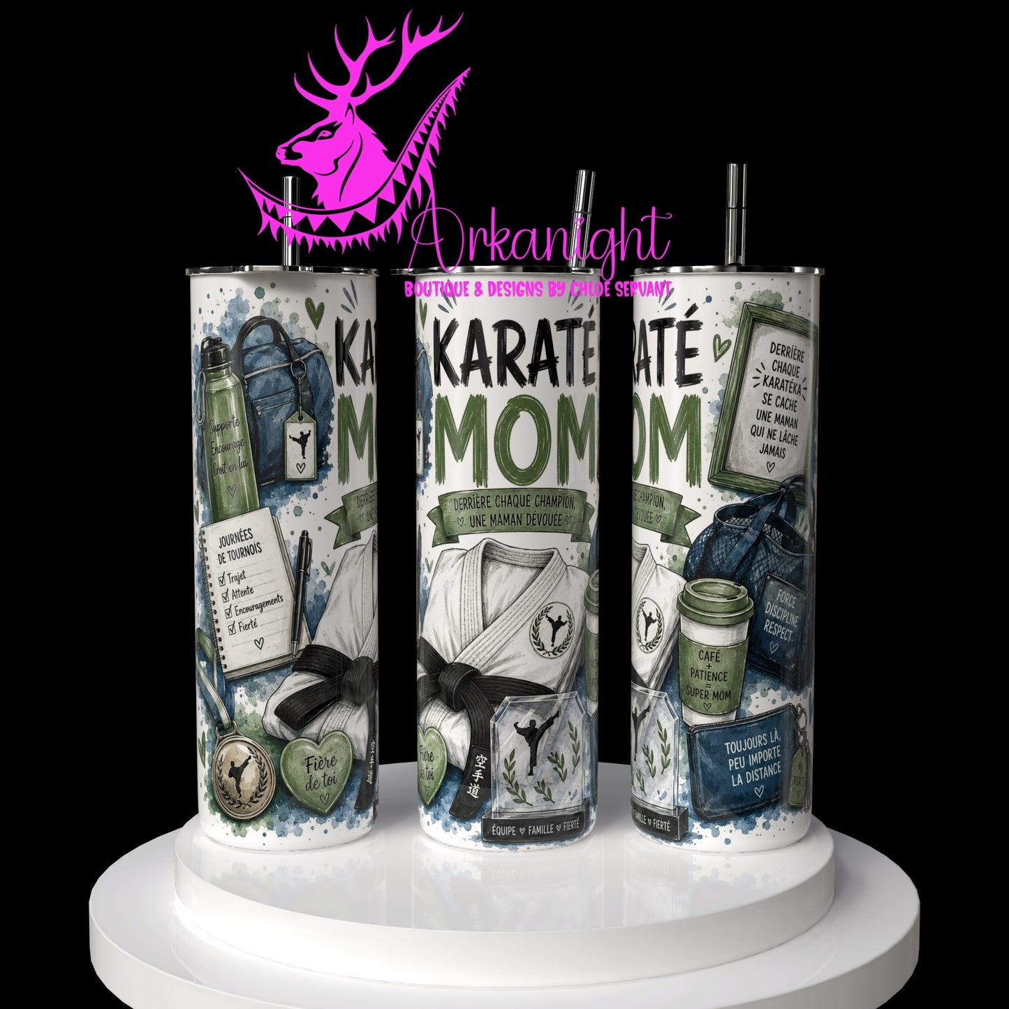 Gourde sur commande - Collection Occupation & Passion - Karaté Mom