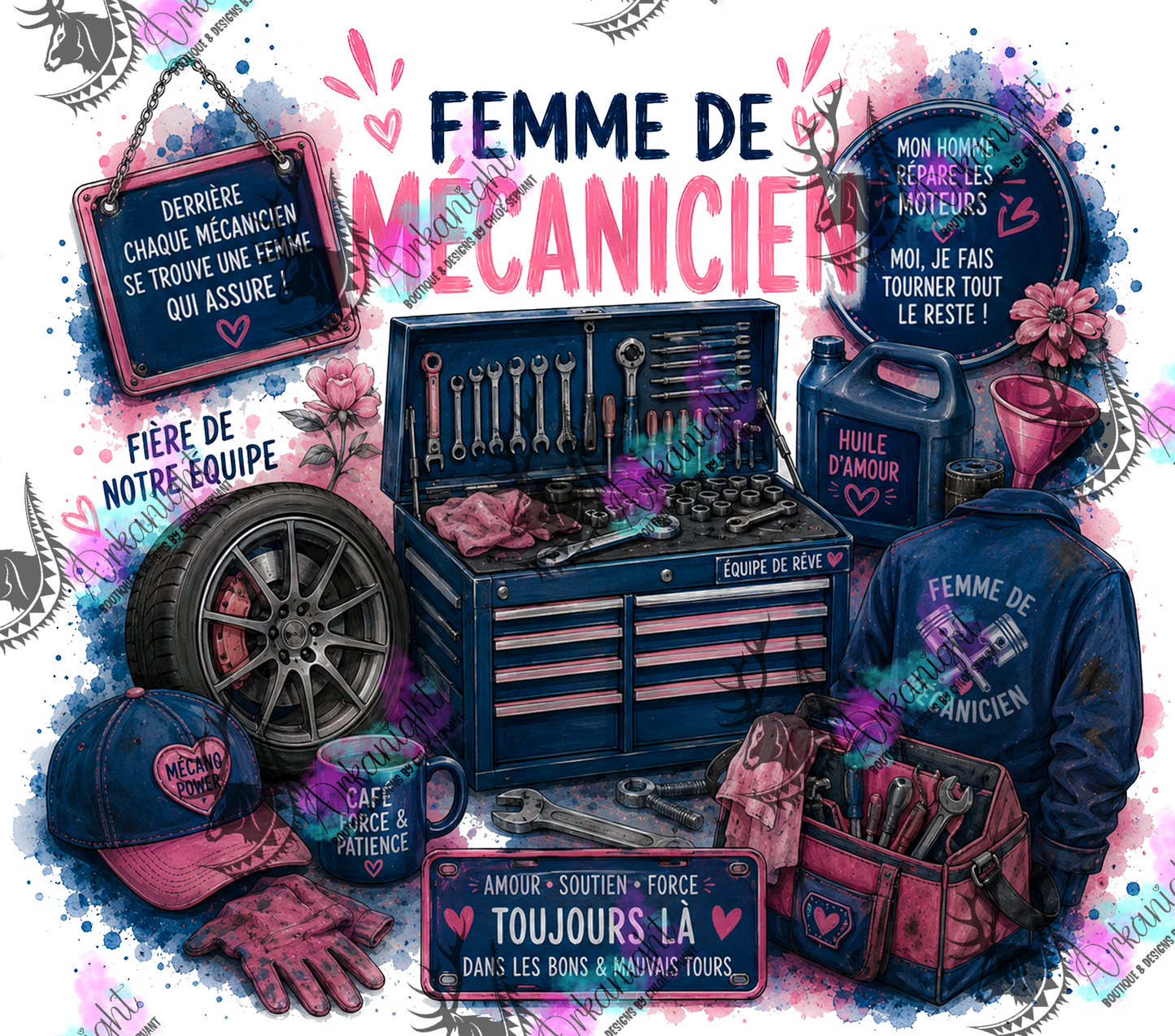 Numérique - Collection Occupation & Passion - Femme de Mécanicien