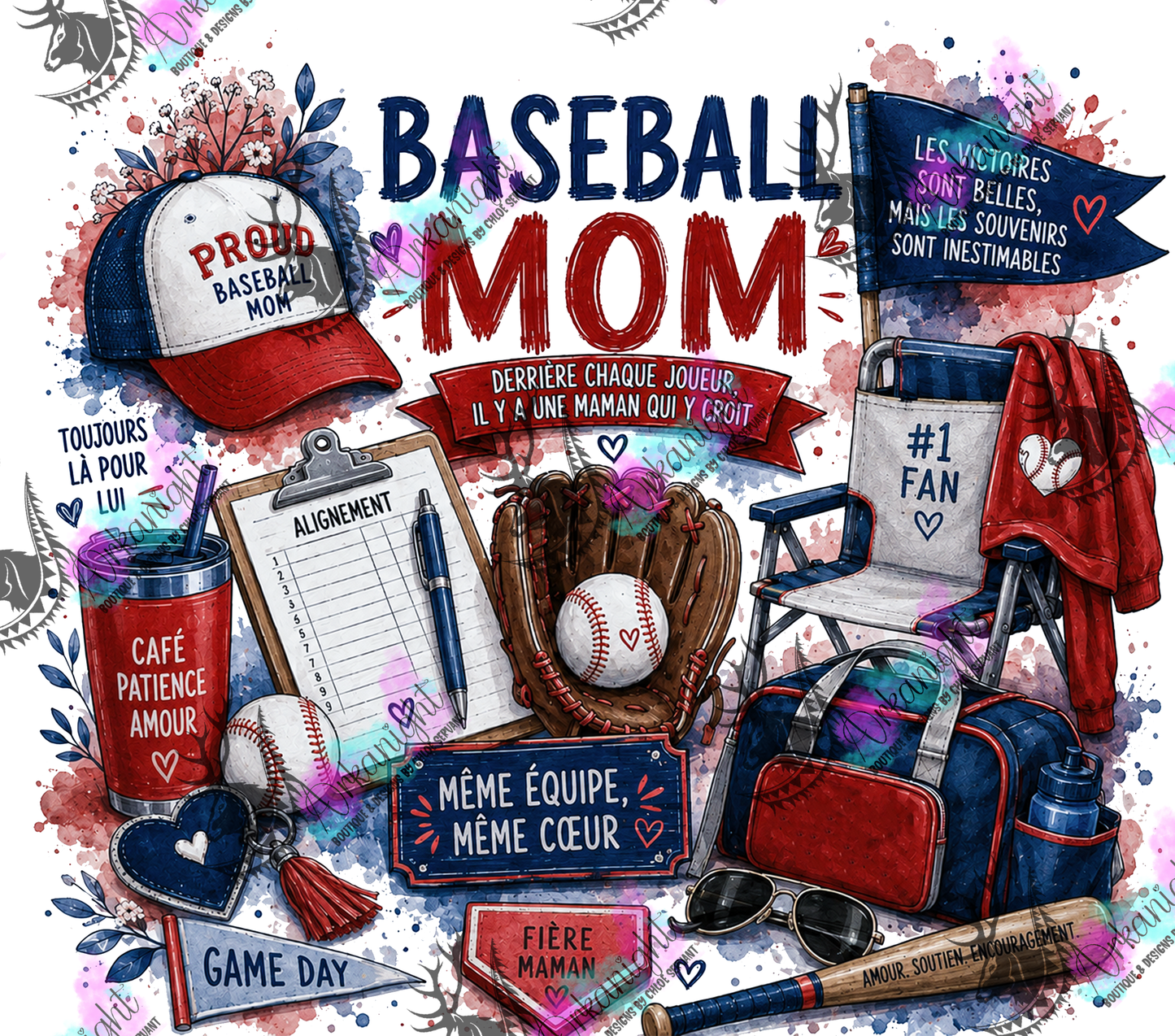 Numérique - Collection Occupation & Passion - Baseball mom