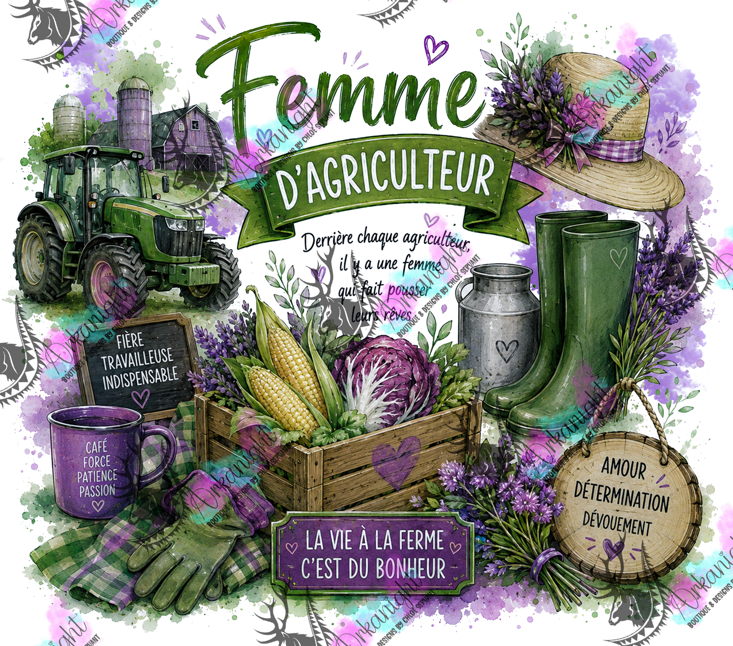 Numérique - Collection Occupation & Passion - Femme D'agriculteur