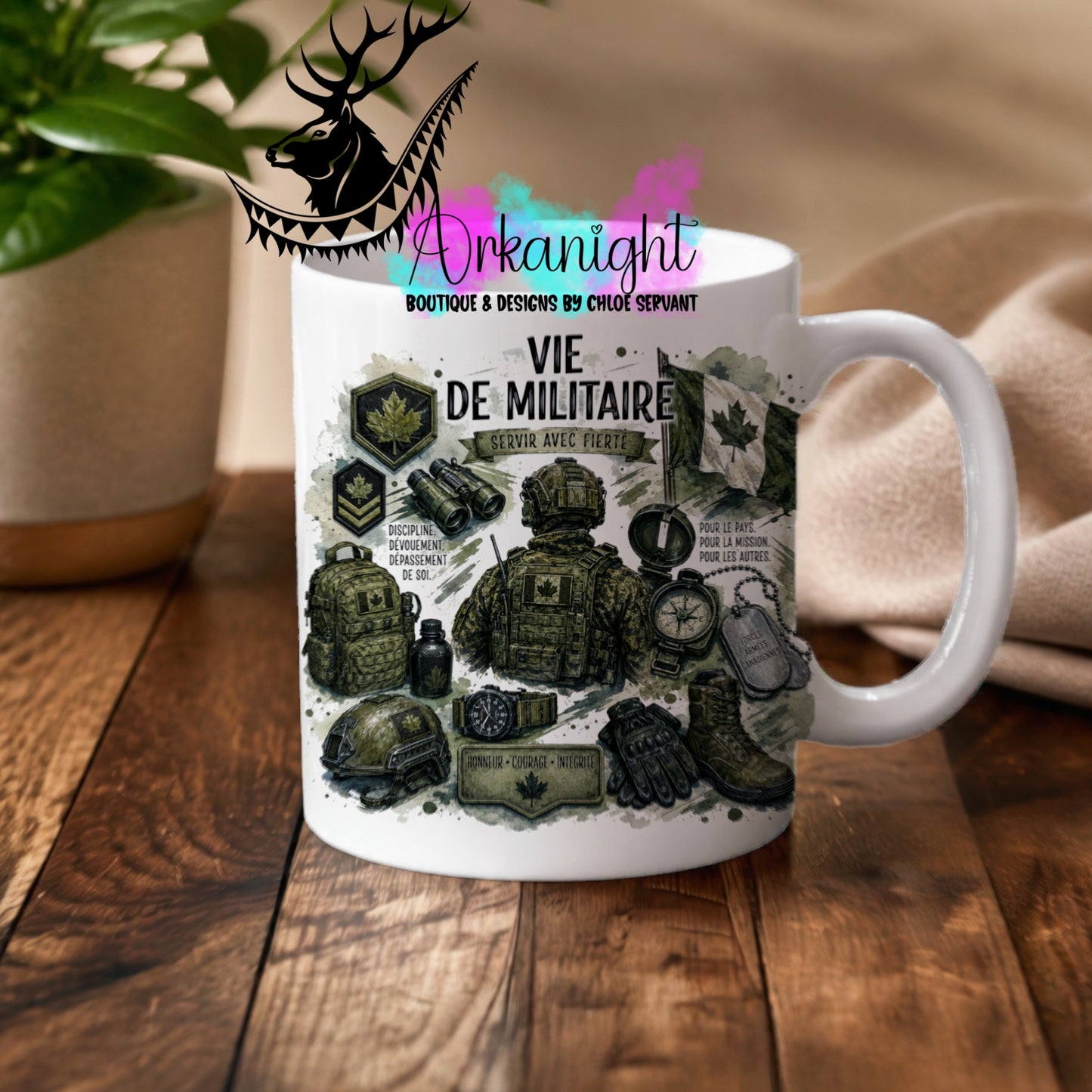 Tasse en céramique sur commande - Collection Occupation & Passion ♡ Vie de Militaire
