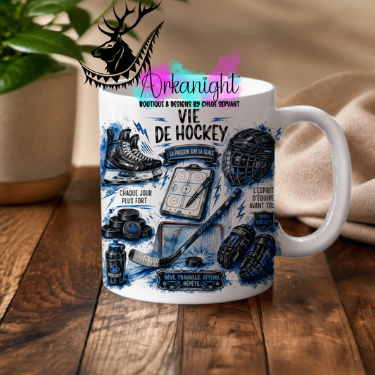 Tasse en céramique sur commande - Collection Occupation & Passion ♡ Vie de Hockey