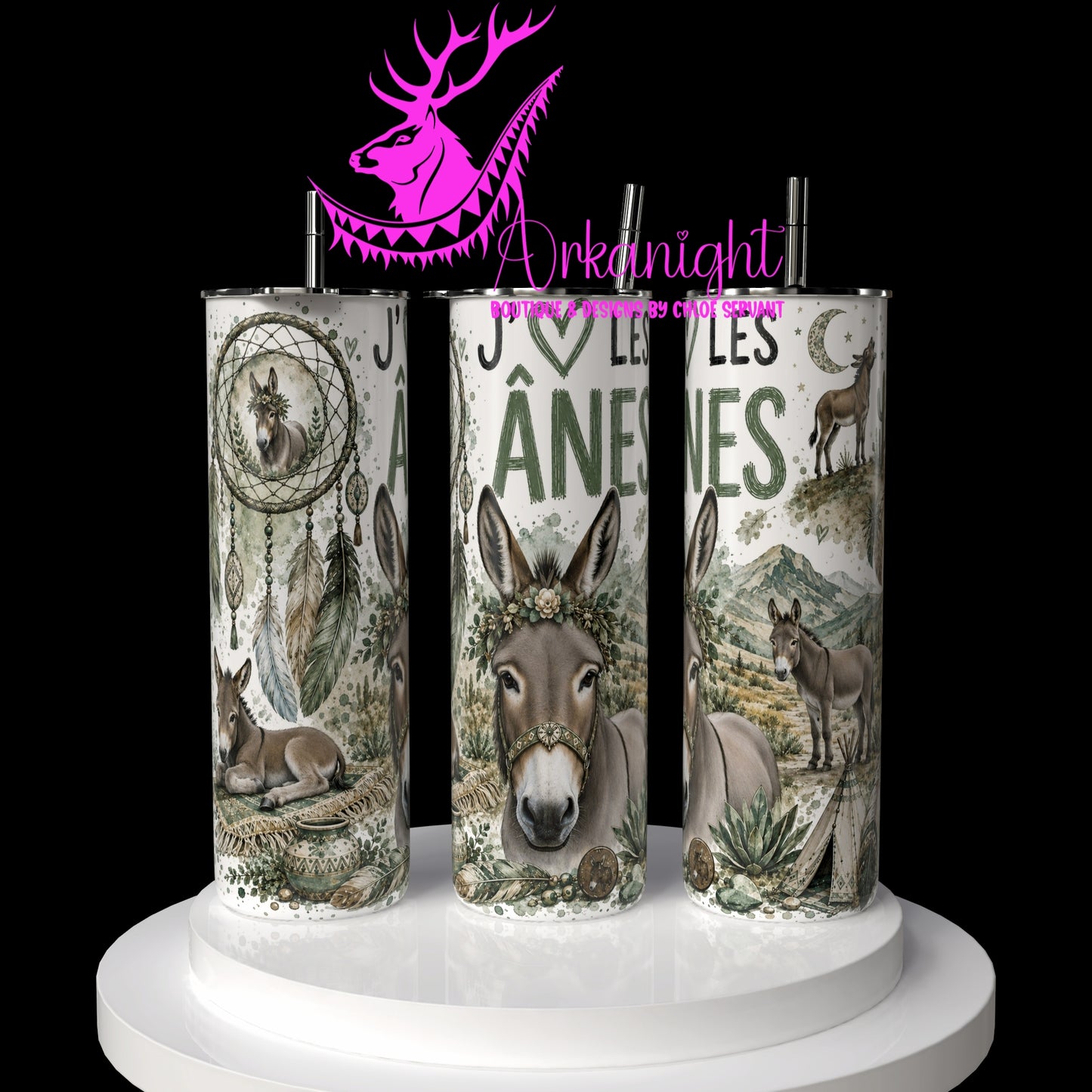 Numérique ♡Collection Boho 2026 ♡ Animaux - Ânes