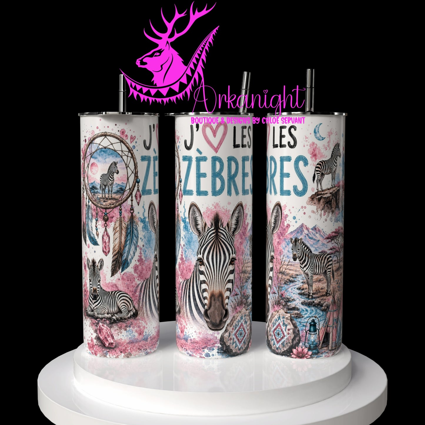 Gourde sur commande ♡ Collection Boho 2026 ♡ Animaux ♡ Zèbres