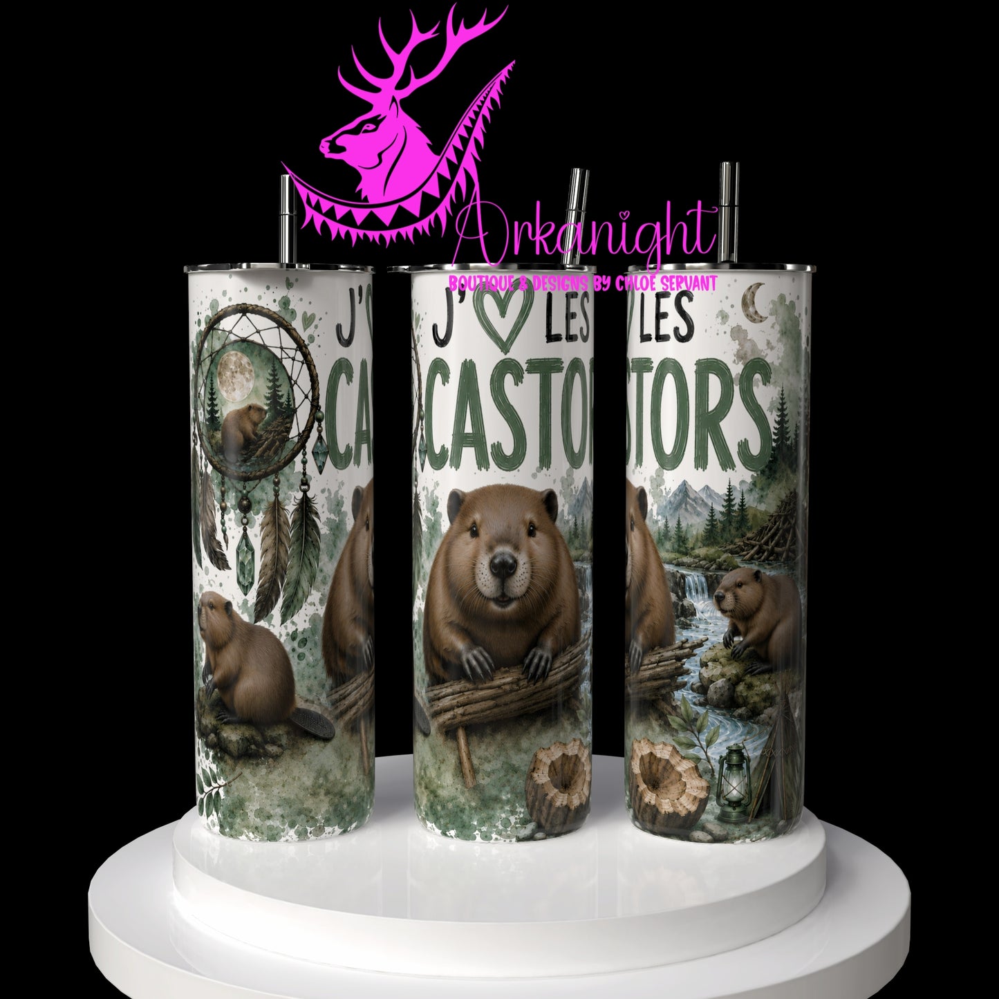 Gourde sur commande ♡ Collection Boho 2026 ♡ Animaux ♡ Castors