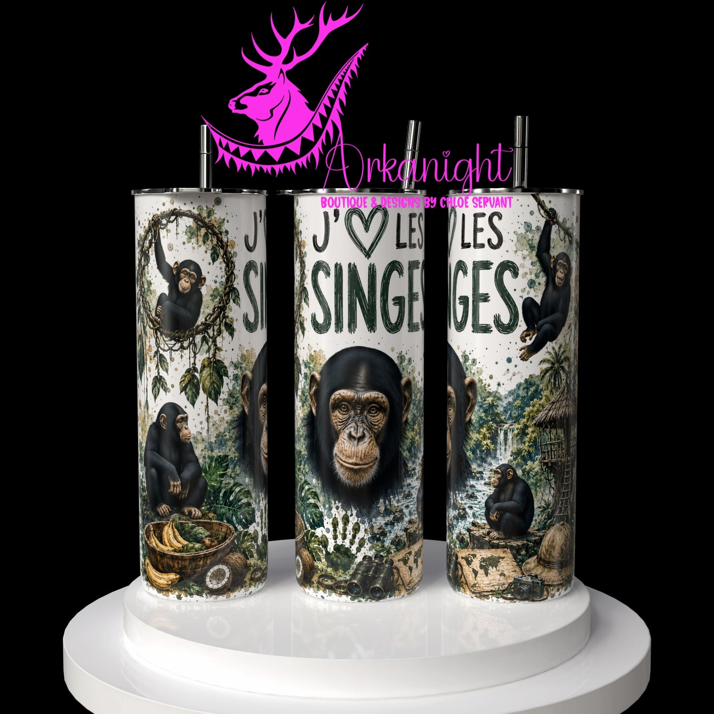 Gourde sur commande ♡ Collection Boho 2026 ♡ Animaux ♡ Singes