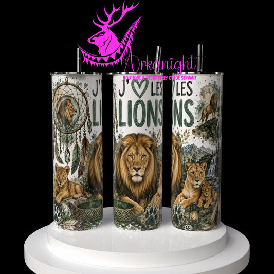 Gourde sur commande ♡ Collection Boho 2026 ♡ Animaux ♡ Lions