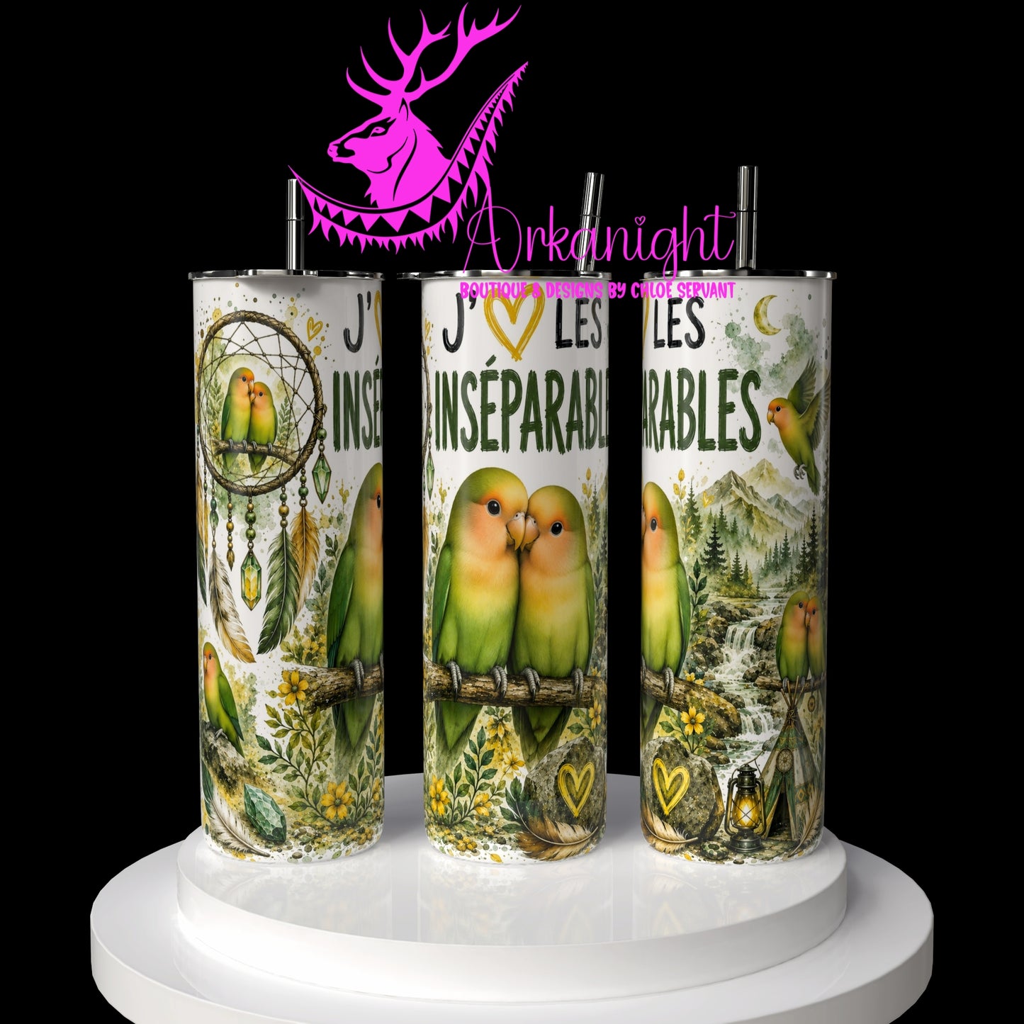 Numérique ♡Collection Boho 2026 ♡ Animaux ♡ Inséparables