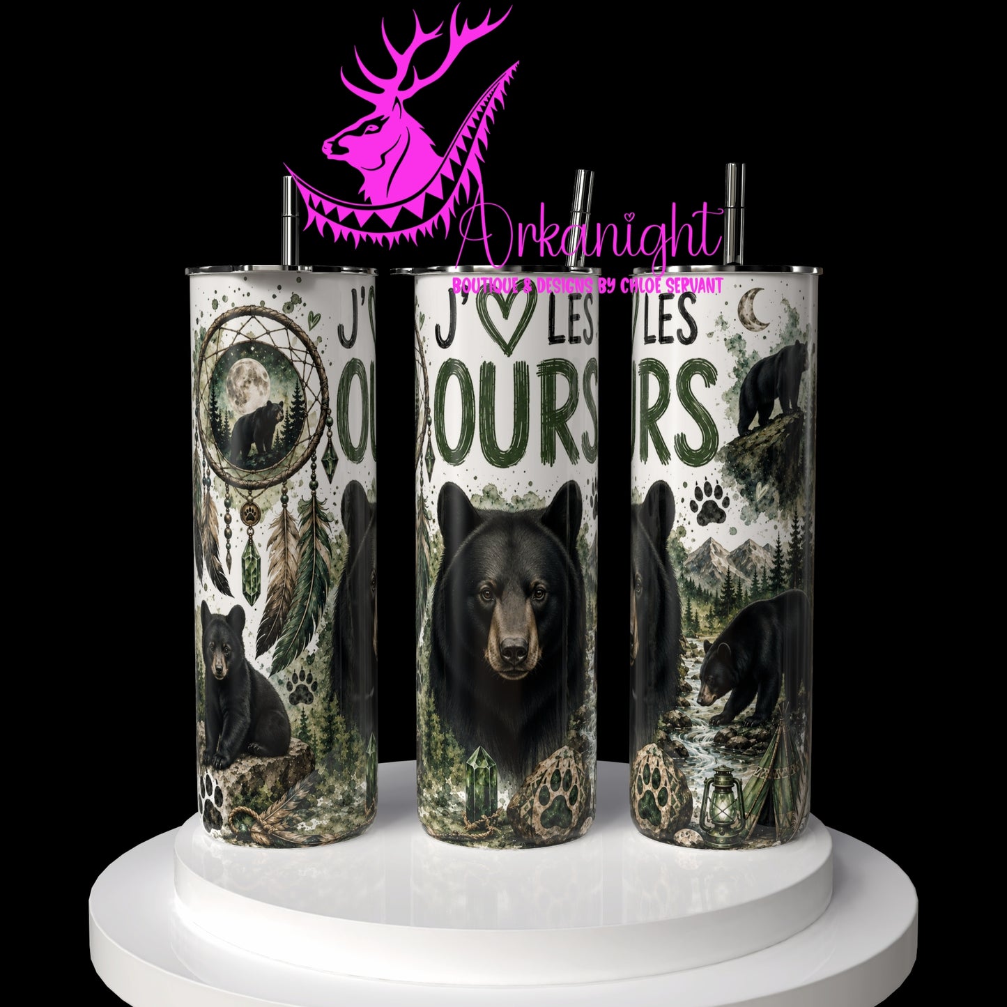 Gourde sur commande ♡ Collection Boho 2026 ♡ Animaux ♡ Ours