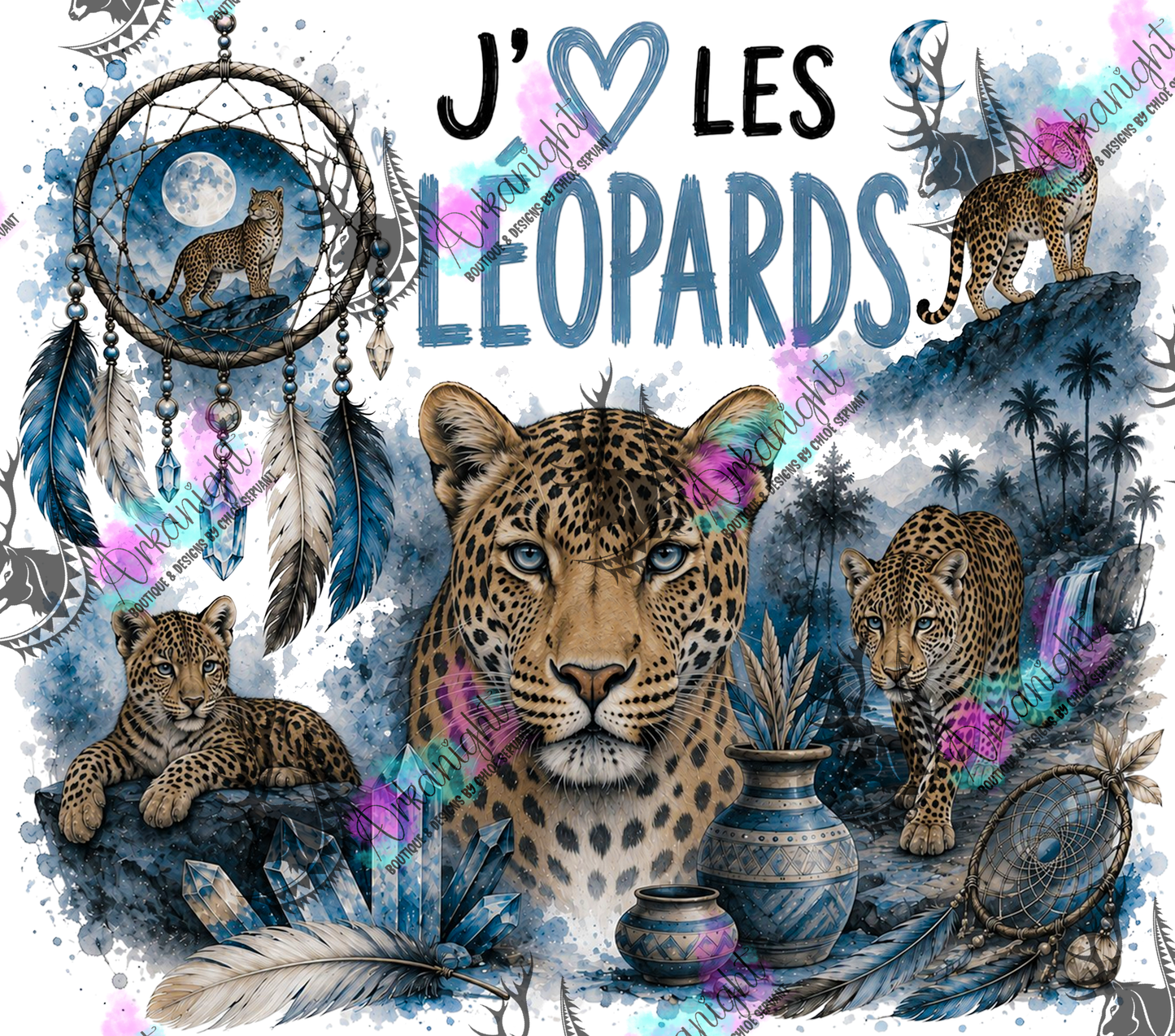 Numérique ♡Collection Boho 2026 ♡ Animaux ♡ Léopards