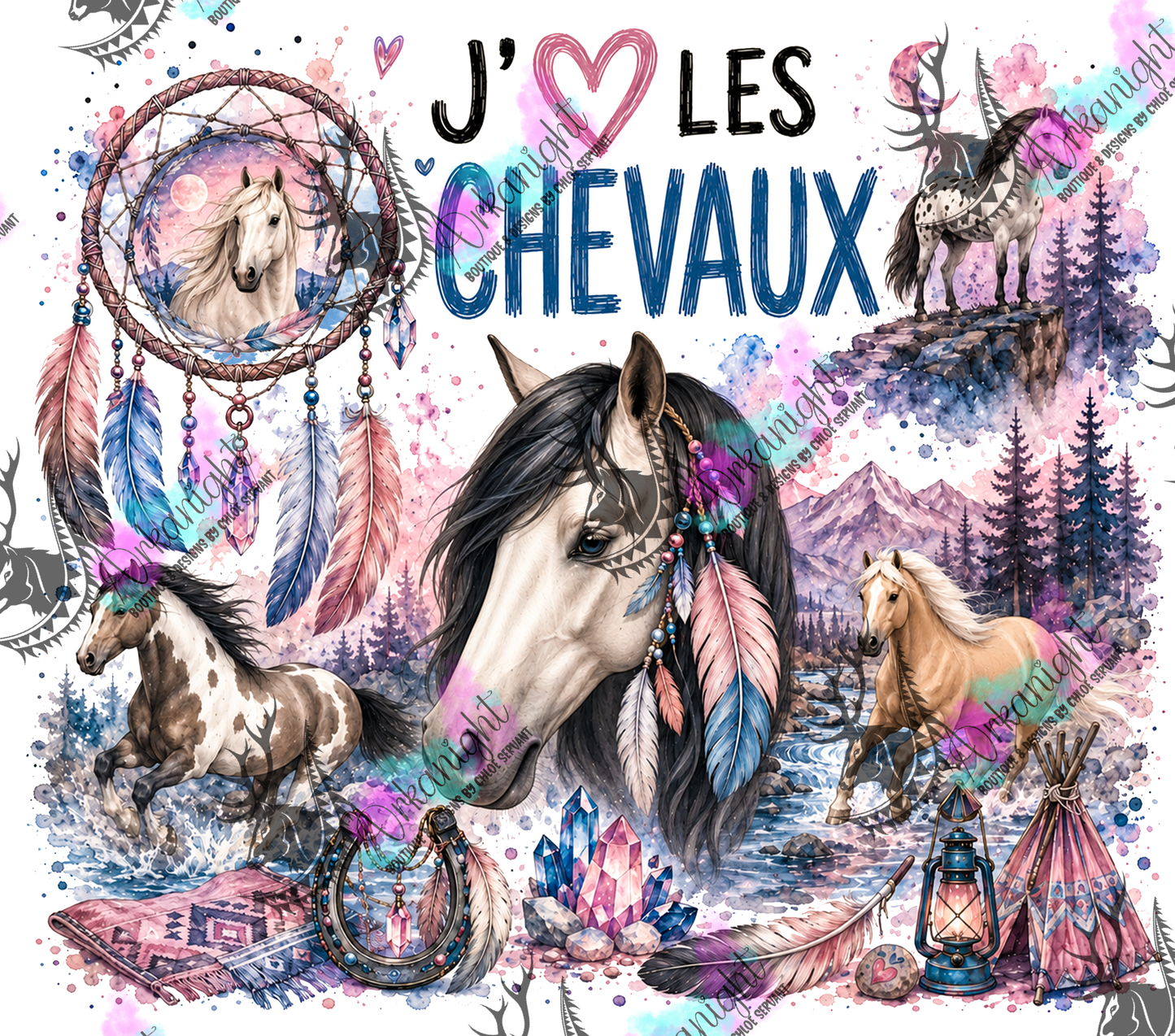 Numérique ♡Collection Boho 2026 ♡ Animaux - Chevaux