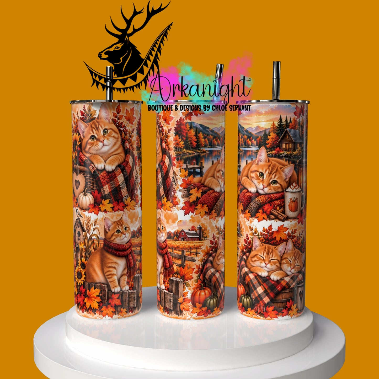 Gourde sur commande ♡ Collection Automne 2026 ♡ Chat Roux