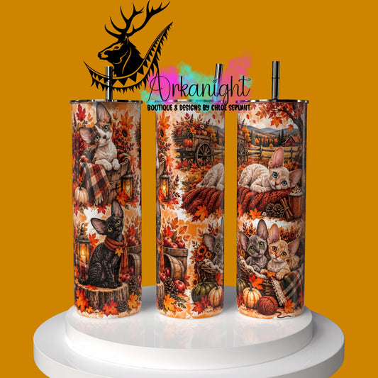 Gourde sur commande ♡ Collection Automne 2026 ♡ Chat Devon Rex