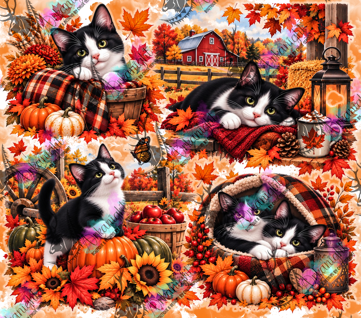 Numérique ♡Collection Automne 2026 ♡ Chat Blanc & Noir